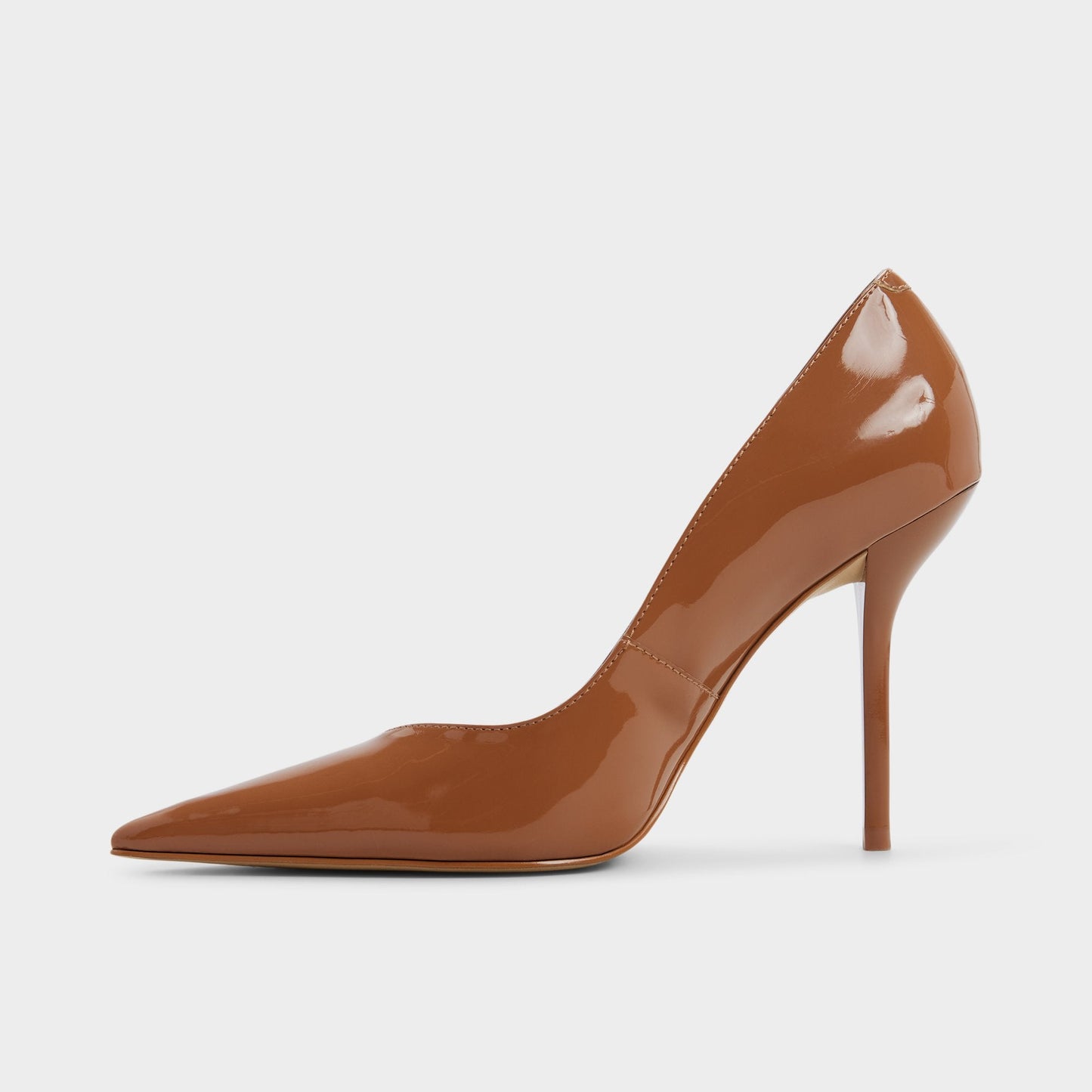 Emelie in Medium Brown - Pump, Stiletto heel - Medium brown