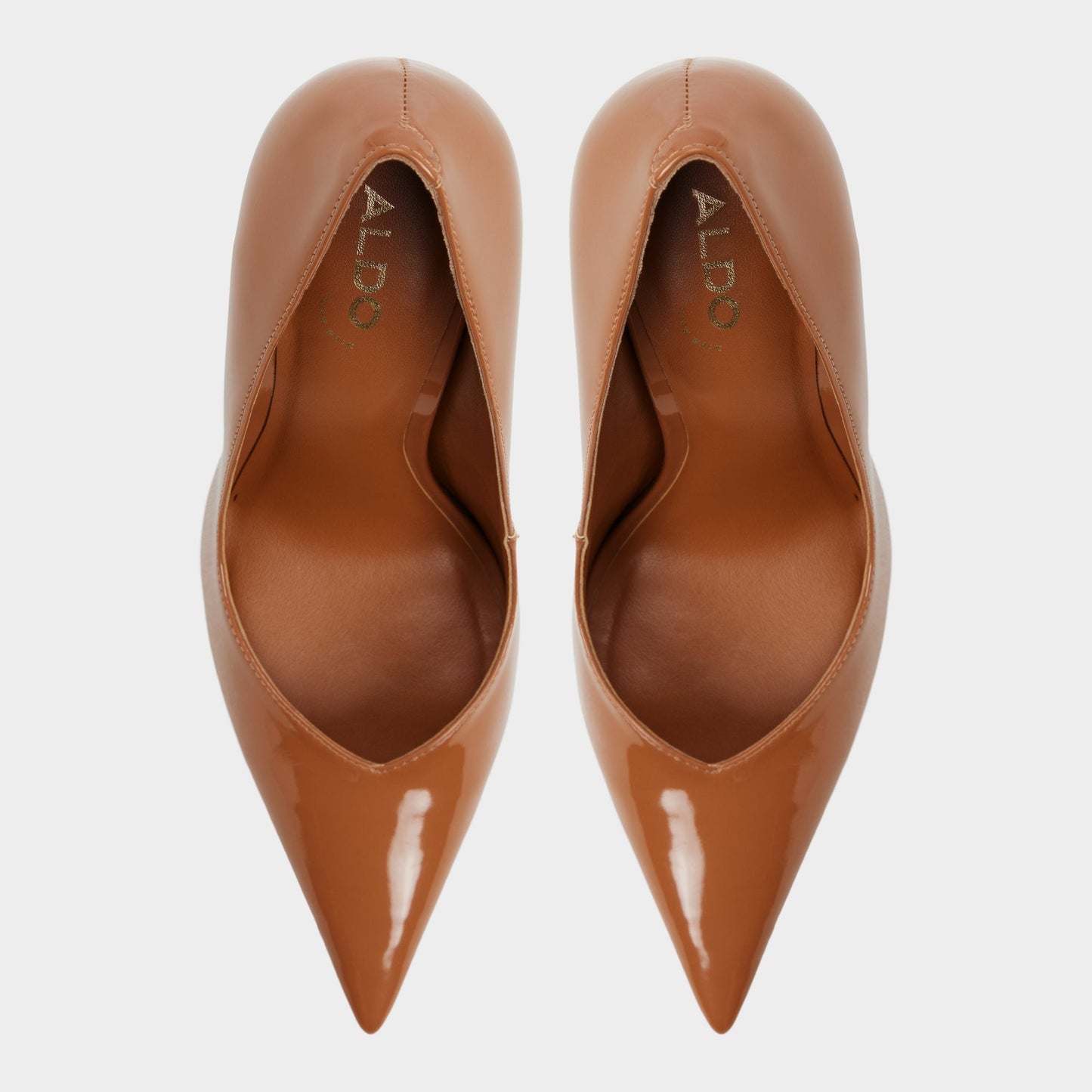 Emelie in Medium Brown - Pump, Stiletto heel - Medium brown