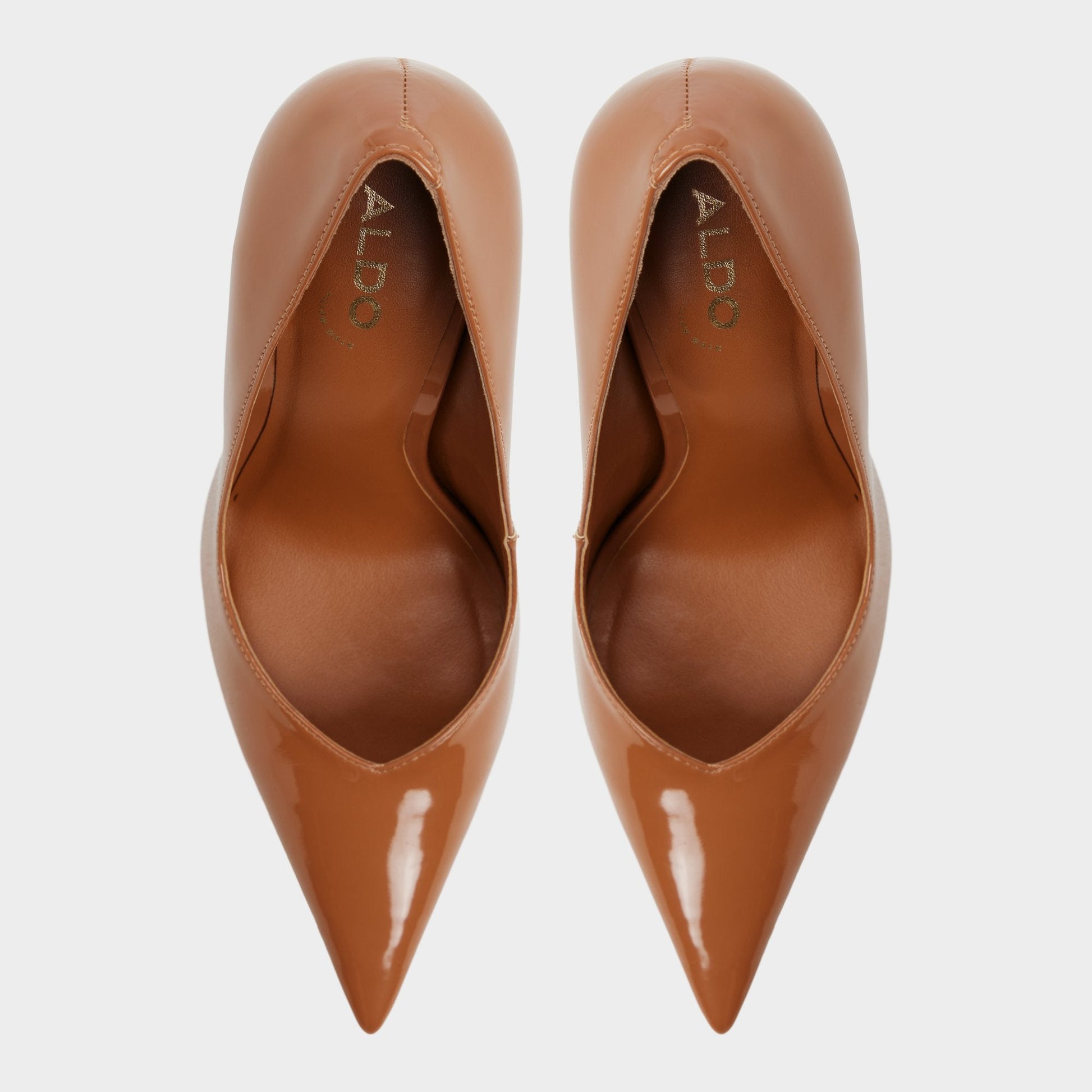 Emelie in Medium Brown - Pump, Stiletto heel - Medium brown