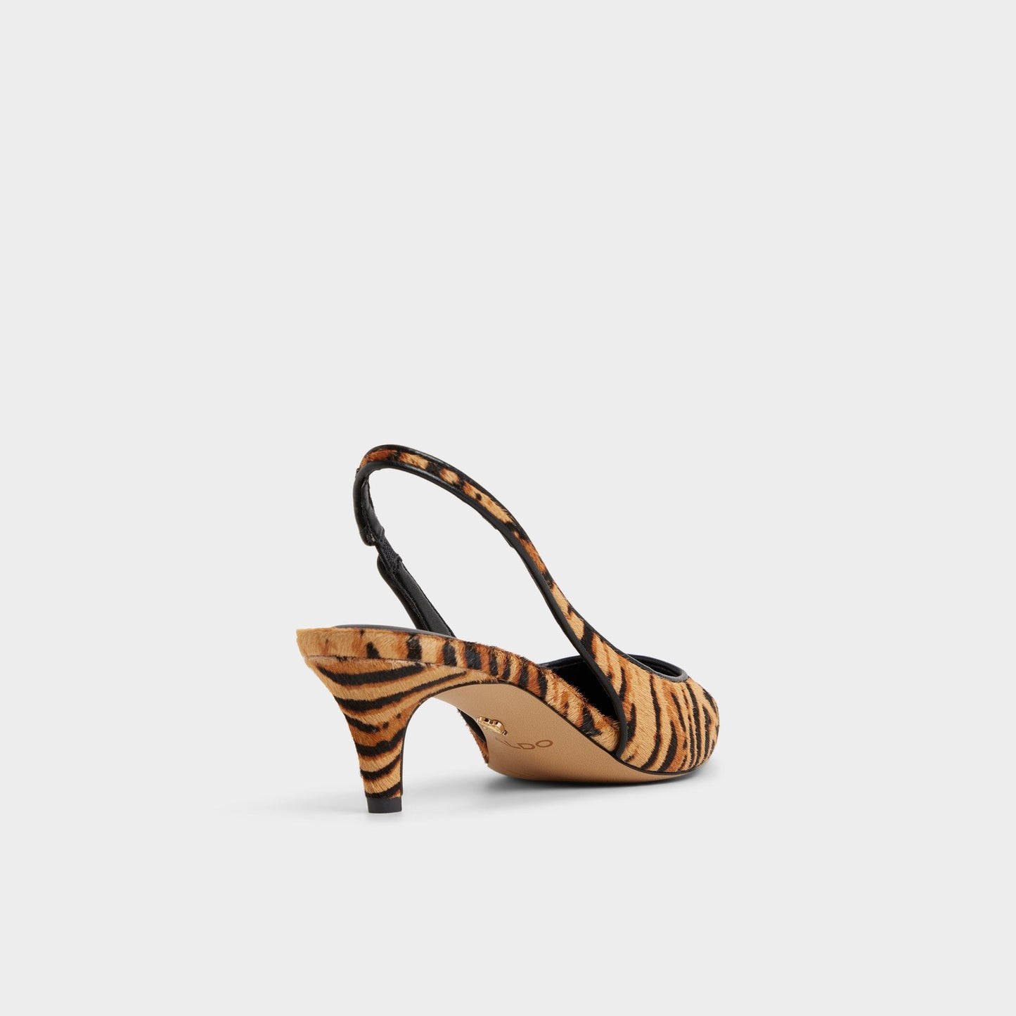 Leanah in Open Brown - Slingback heel, Kitten heel - Open Brown