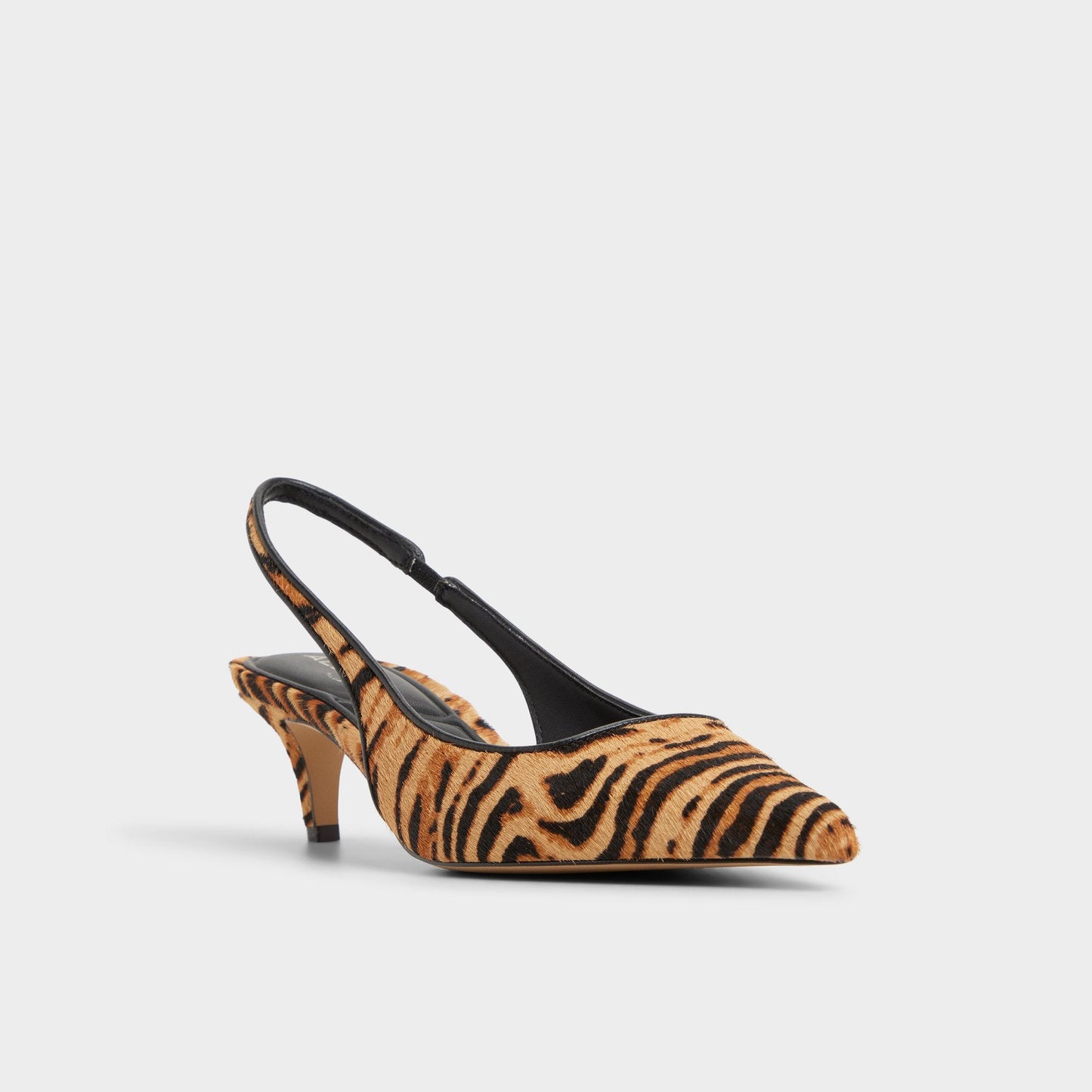 Leanah in Open Brown - Slingback heel, Kitten heel - Open Brown