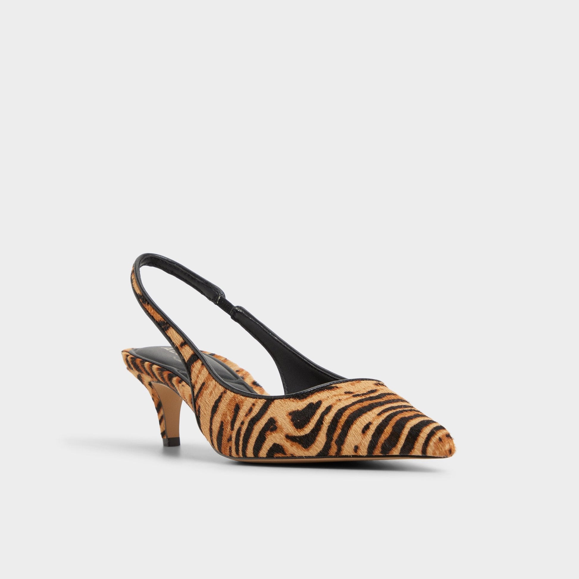 Leanah in Open Brown - Slingback heel, Kitten heel - Open Brown
