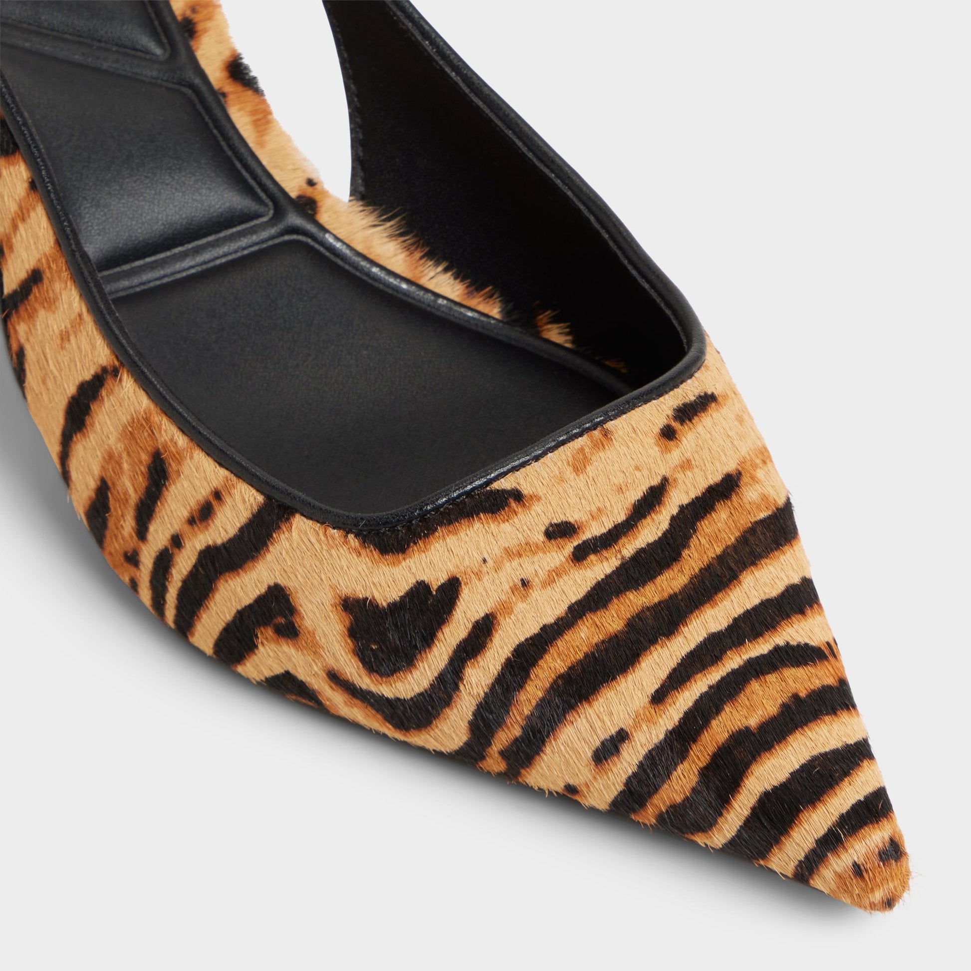 Leanah in Open Brown - Slingback heel, Kitten heel - Open Brown