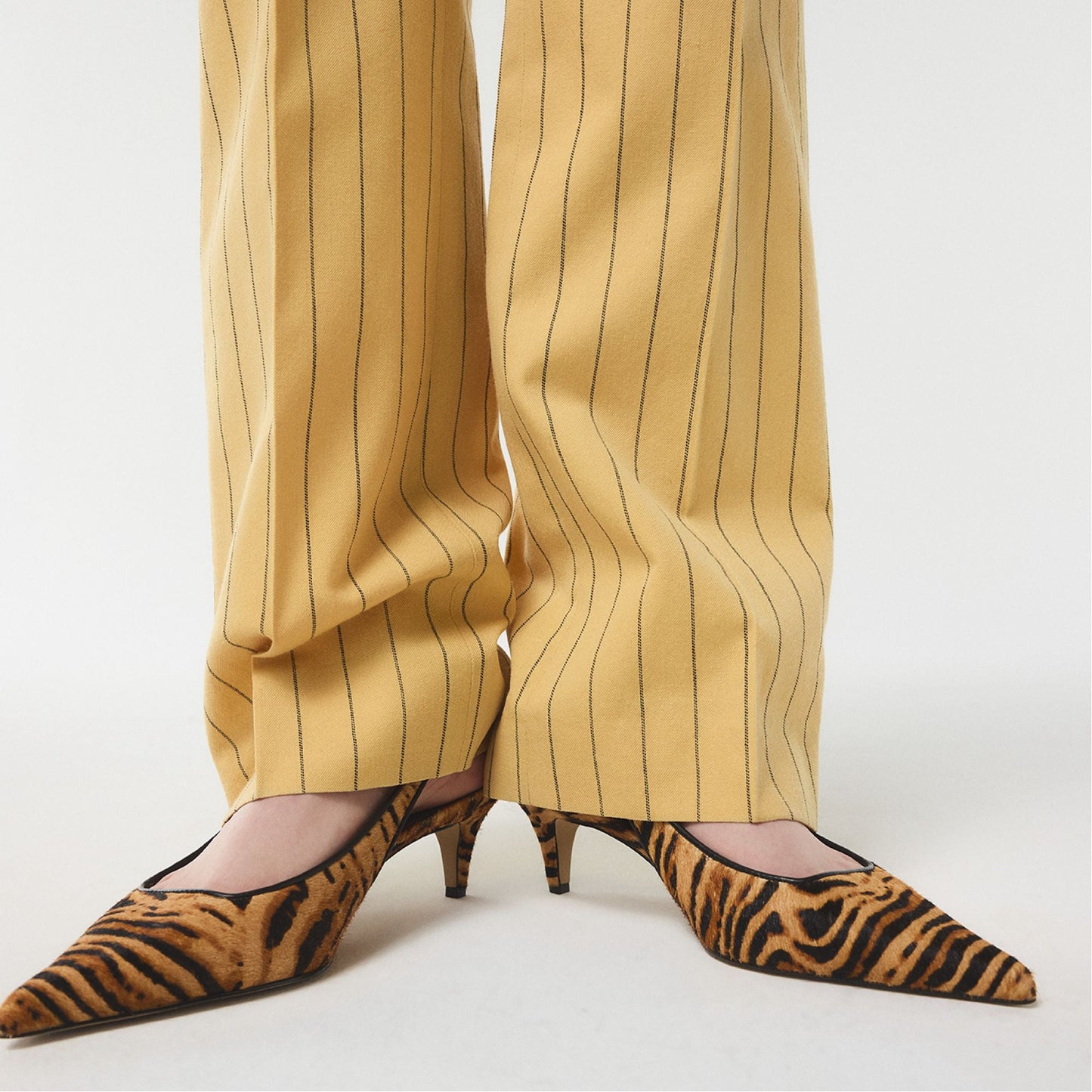 Leanah in Open Brown - Slingback heel, Kitten heel - Open Brown