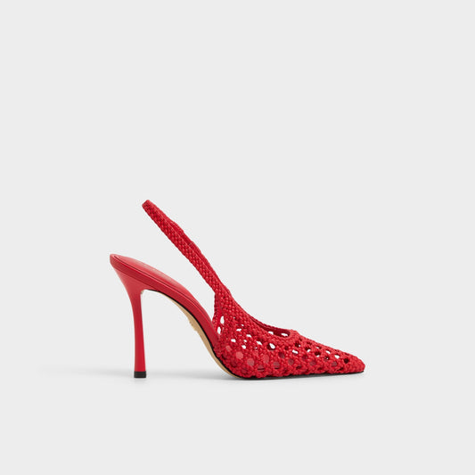 Petras Bright Red Women's Slingbacks - Slingback heel - Bright Red