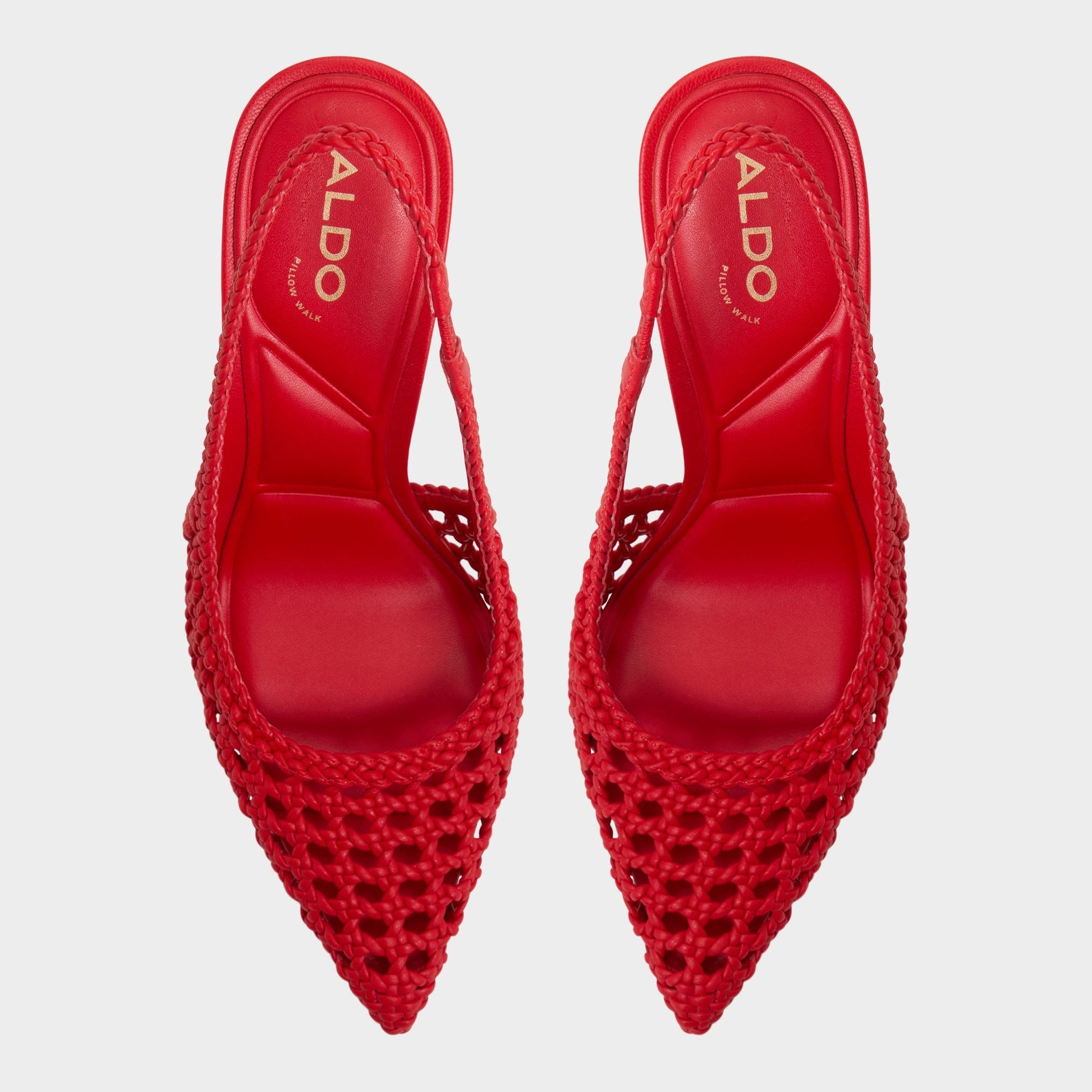 Petras Bright Red Women's Slingbacks - Slingback heel - Bright Red
