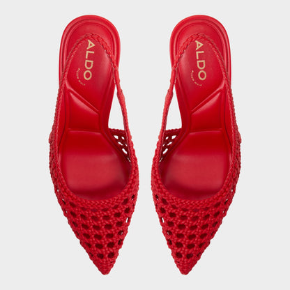 Petras Bright Red Women's Slingbacks - Slingback heel - Bright Red
