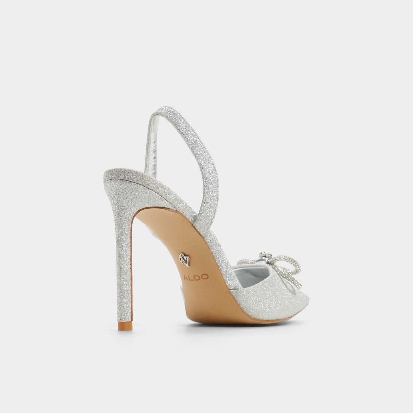 Addie Silver Women's Slingbacks - Slingback heel, Stiletto heel - Silver