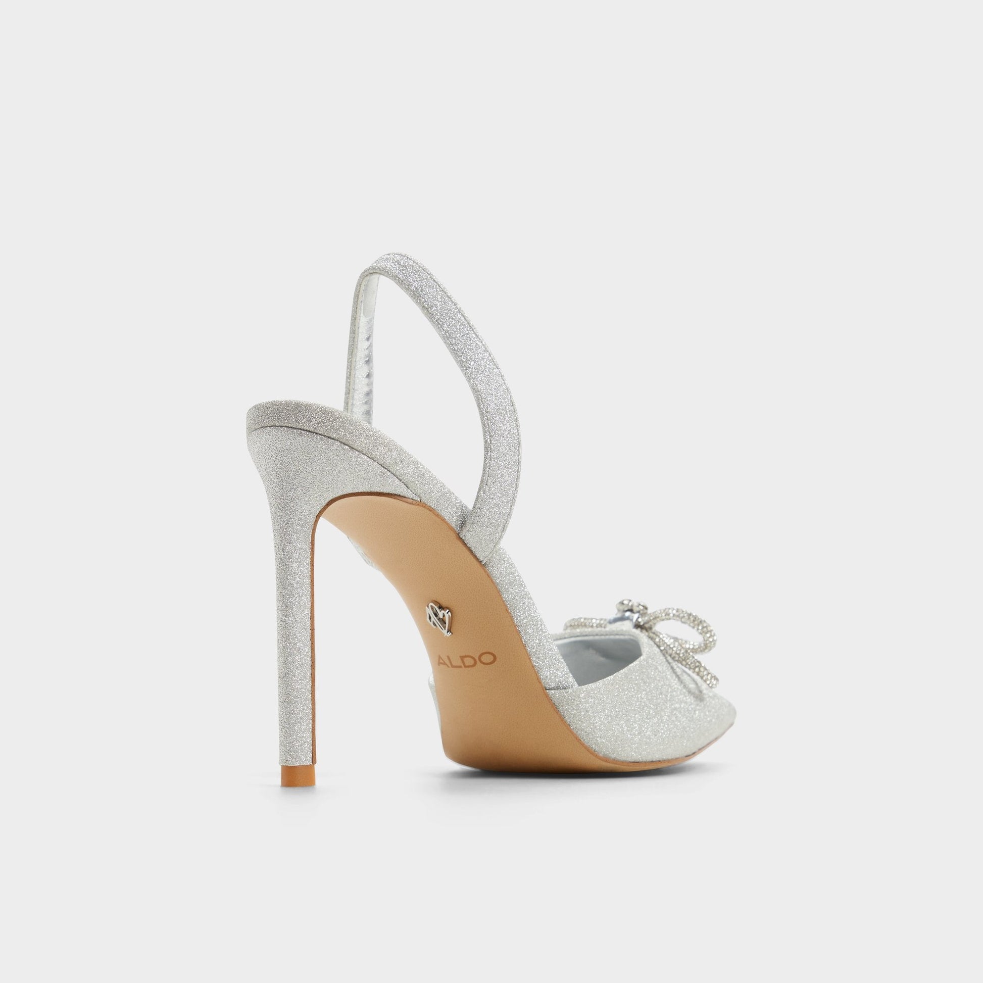 Addie Silver Women's Slingbacks - Slingback heel, Stiletto heel - Silver