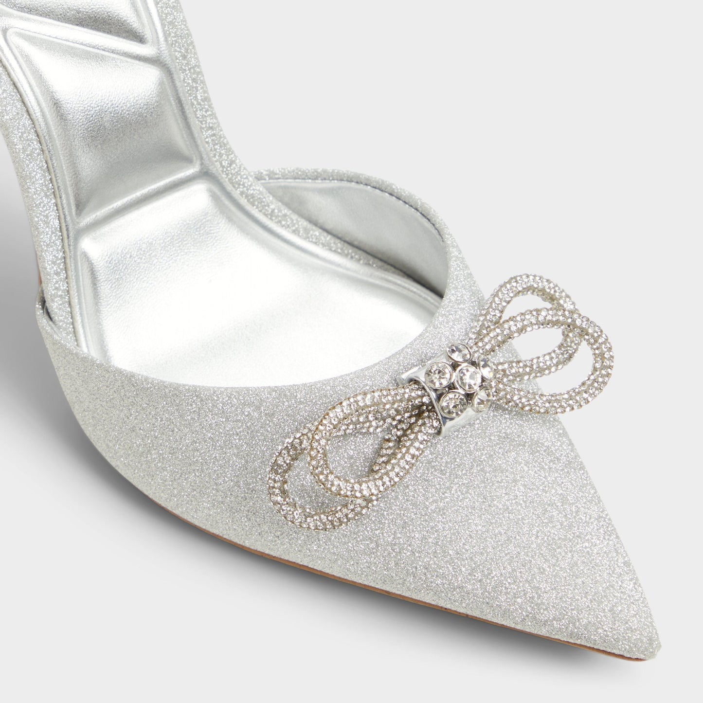 Addie Silver Women's Slingbacks - Slingback heel, Stiletto heel - Silver