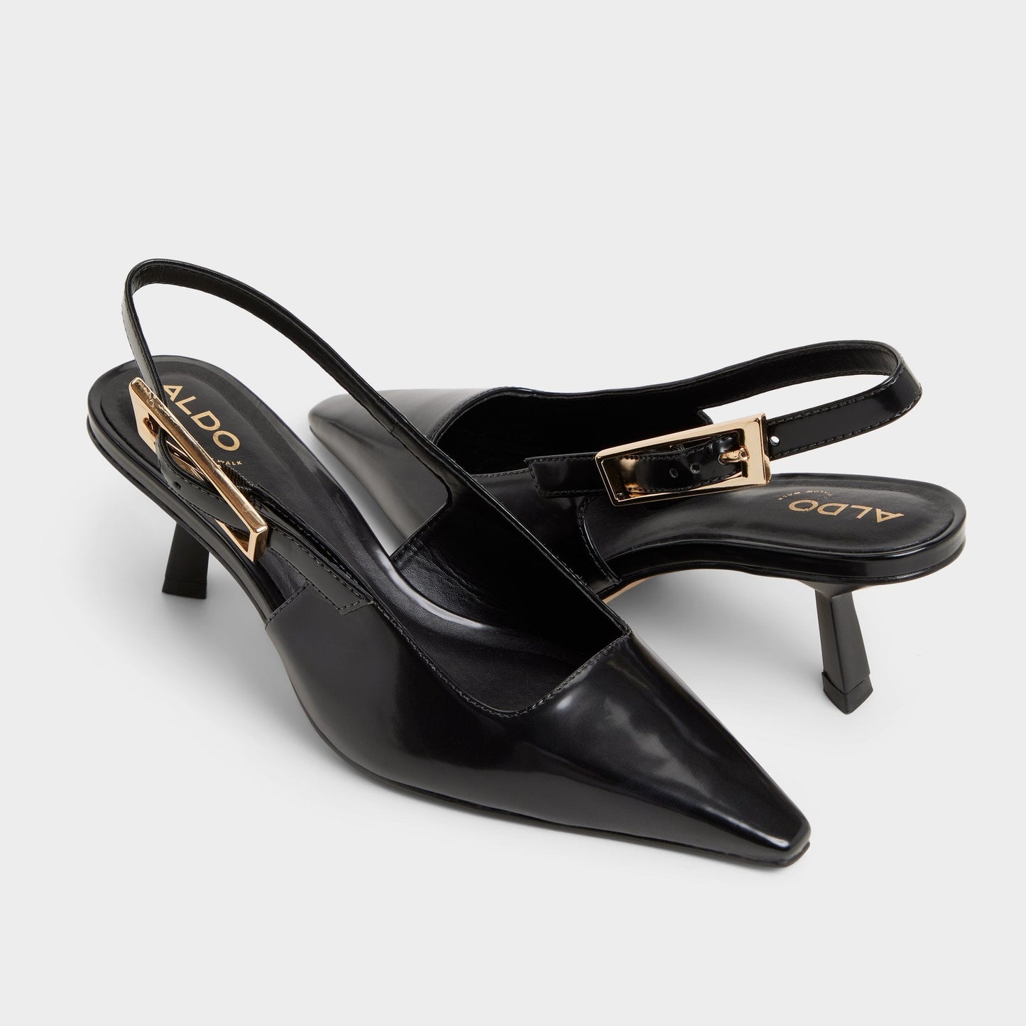 Nealie in Black 14139075 - Slingback heel, Kitten heel - Black