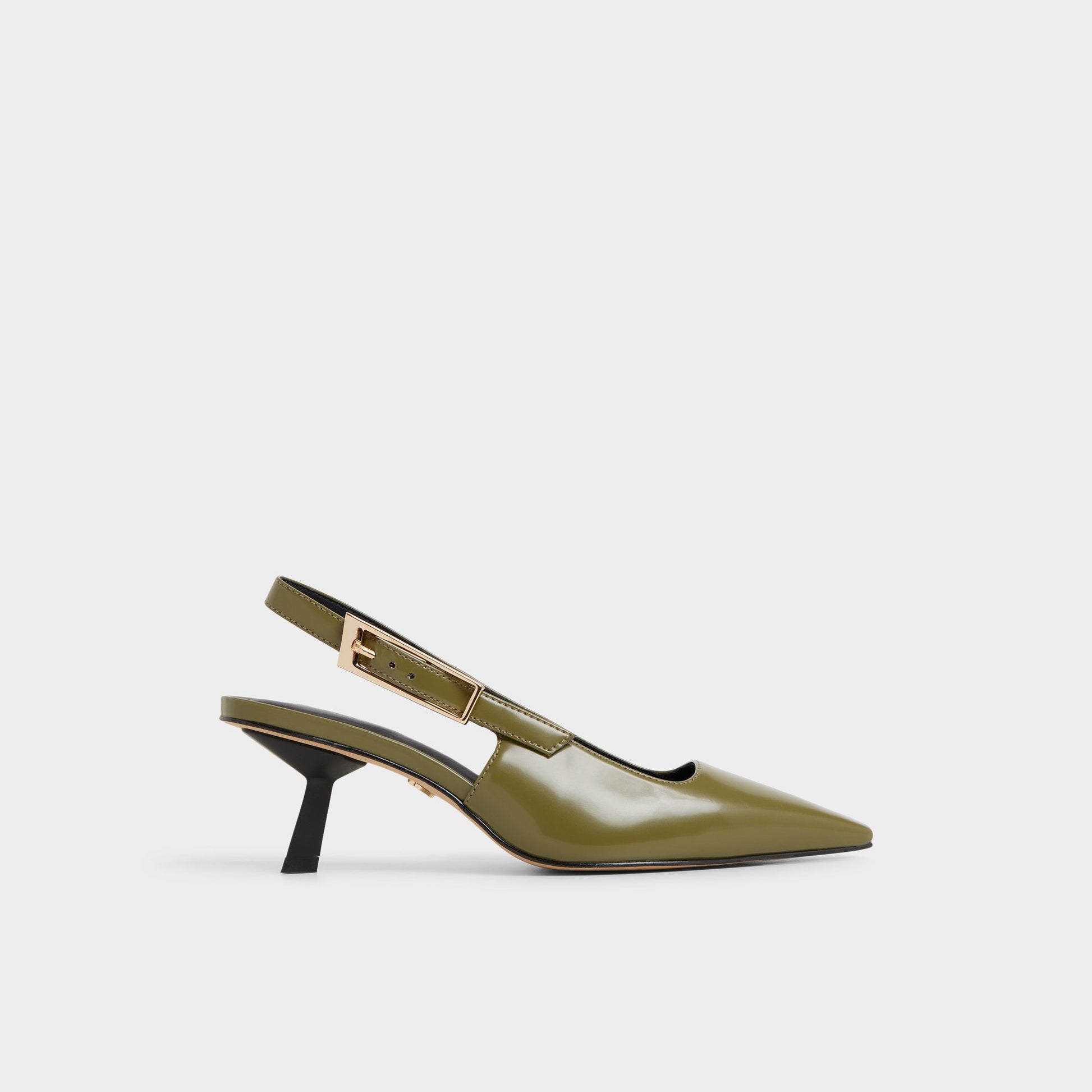 Nealie in Khaki 14139074 - Slingback heel, Kitten heel - Khaki