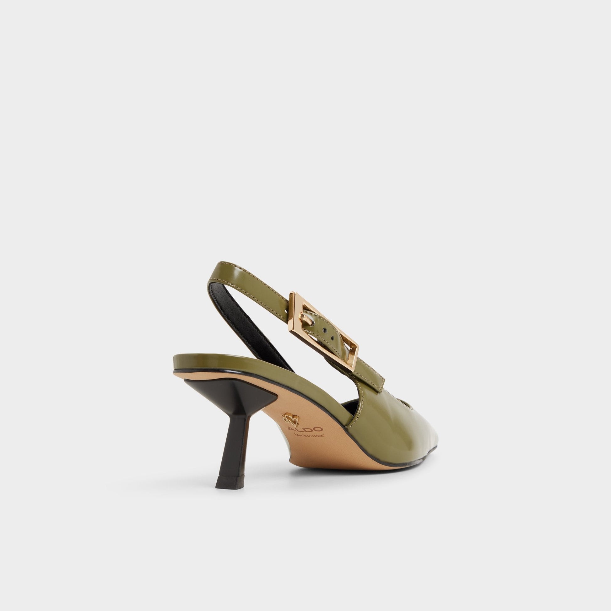 Nealie in Khaki 14139074 - Slingback heel, Kitten heel - Khaki
