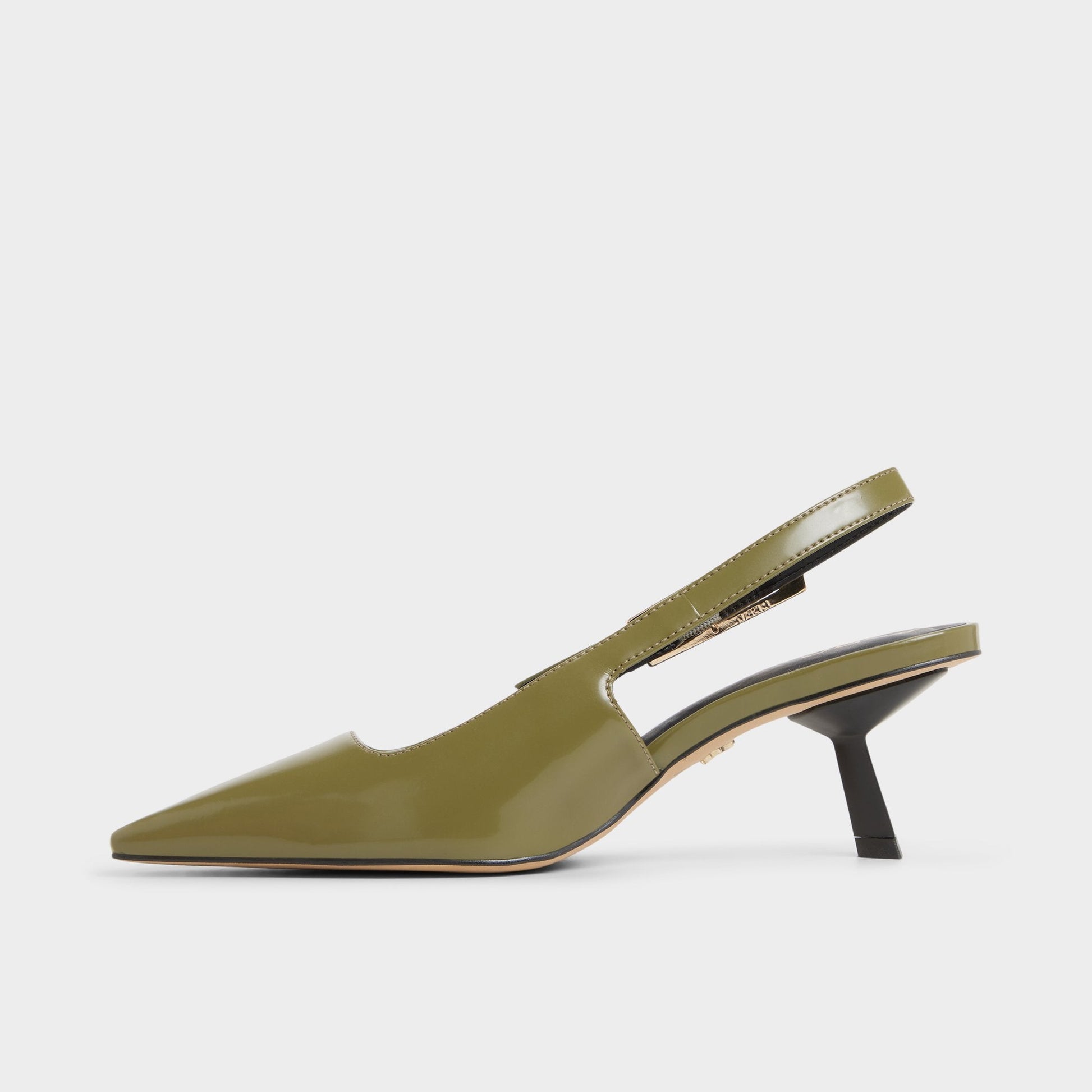 Nealie in Khaki 14139074 - Slingback heel, Kitten heel - Khaki