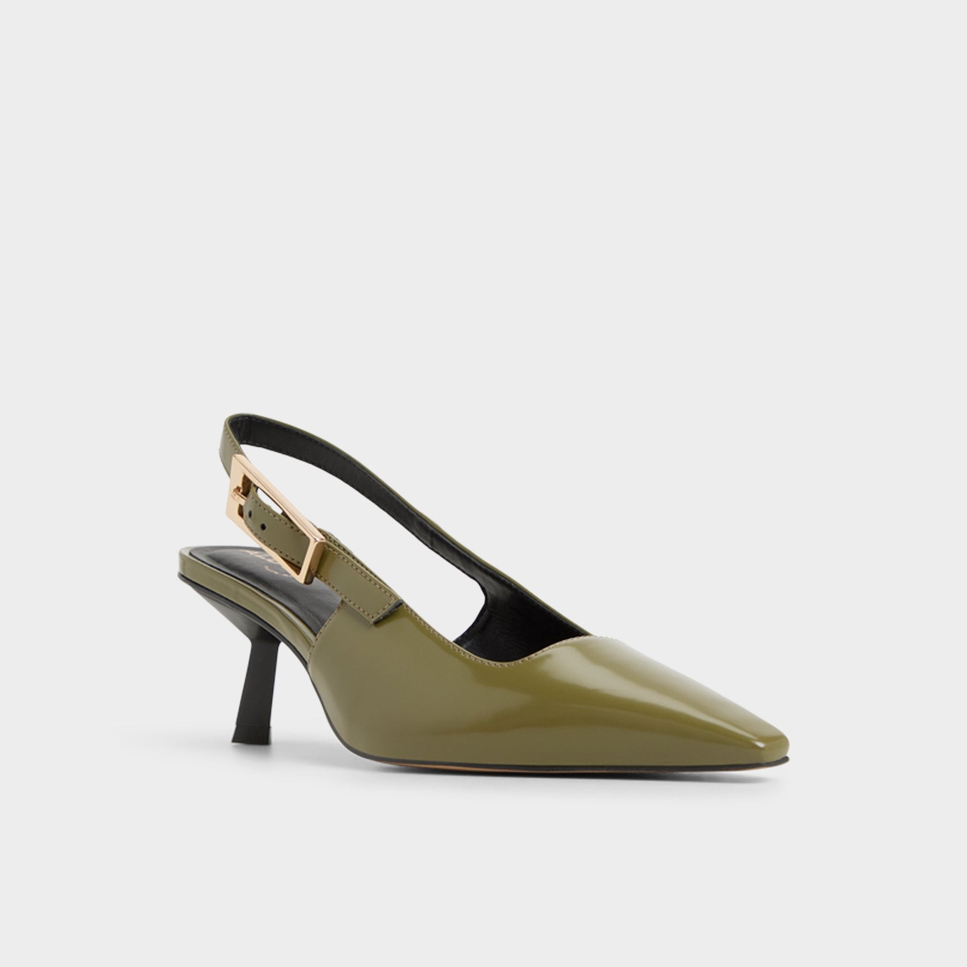 Nealie in Khaki 14139074 - Slingback heel, Kitten heel - Khaki
