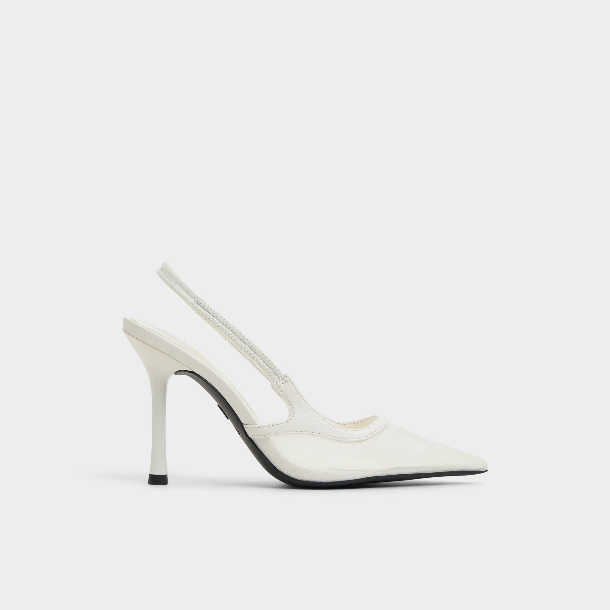 Evania White Women's Slingbacks - Slingback heel - White