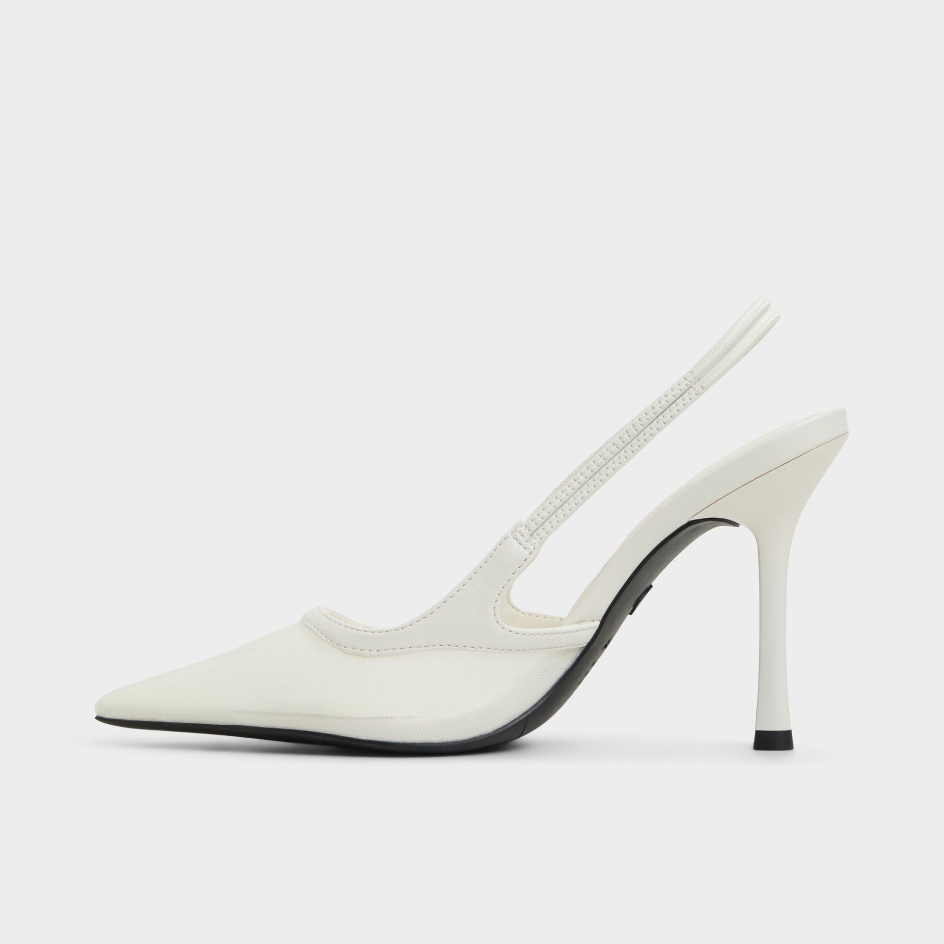 Evania White Women's Slingbacks - Slingback heel - White