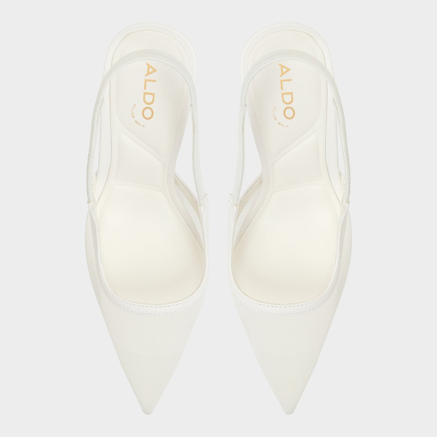 Evania White Women's Slingbacks - Slingback heel - White