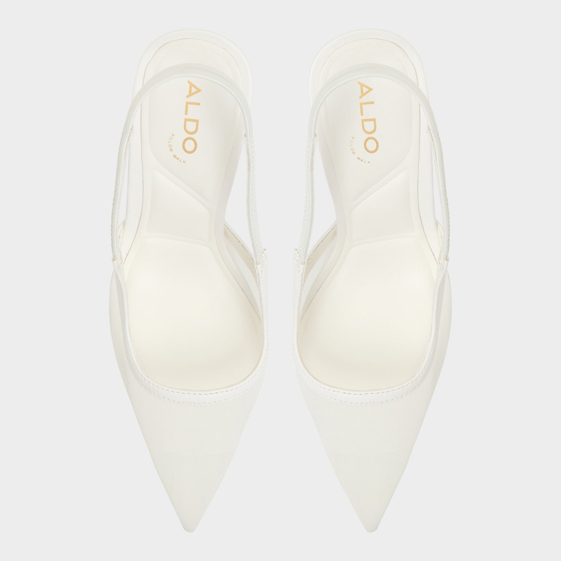 Evania White Women's Slingbacks - Slingback heel - White