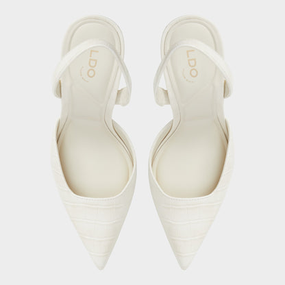 Berolden Other White Women's Slingbacks - Slingback heel, Stiletto heel - Other white
