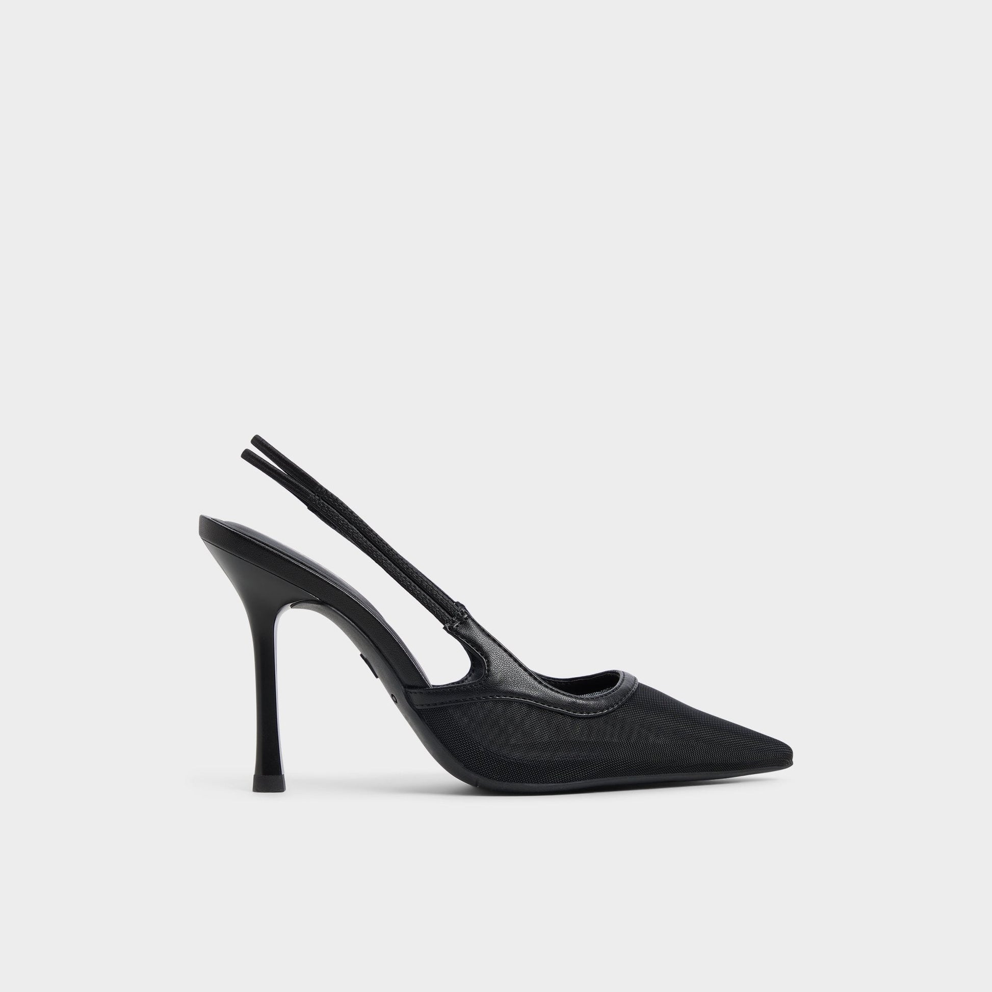 Evania Black Women's Slingbacks - Slingback heel - Black