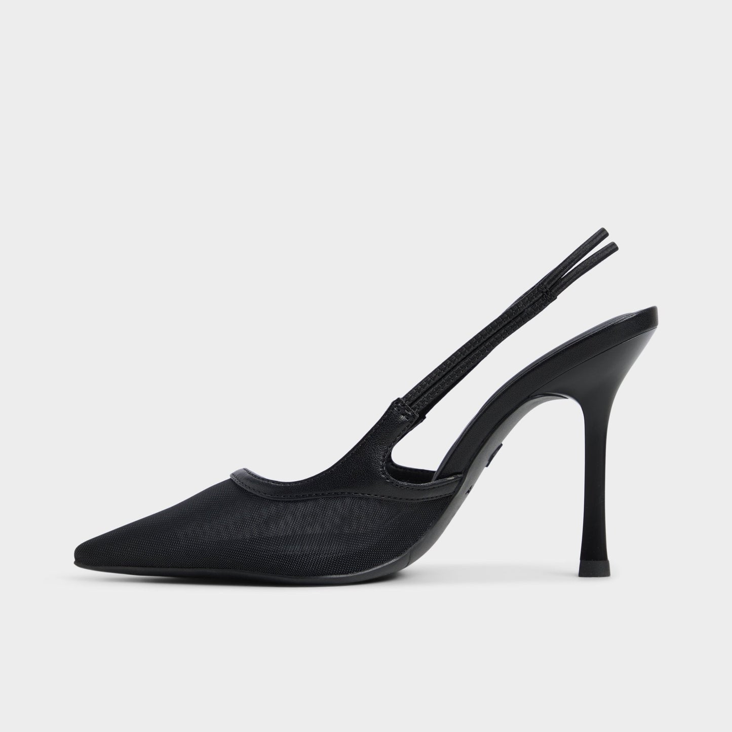 Evania Black Women's Slingbacks - Slingback heel - Black