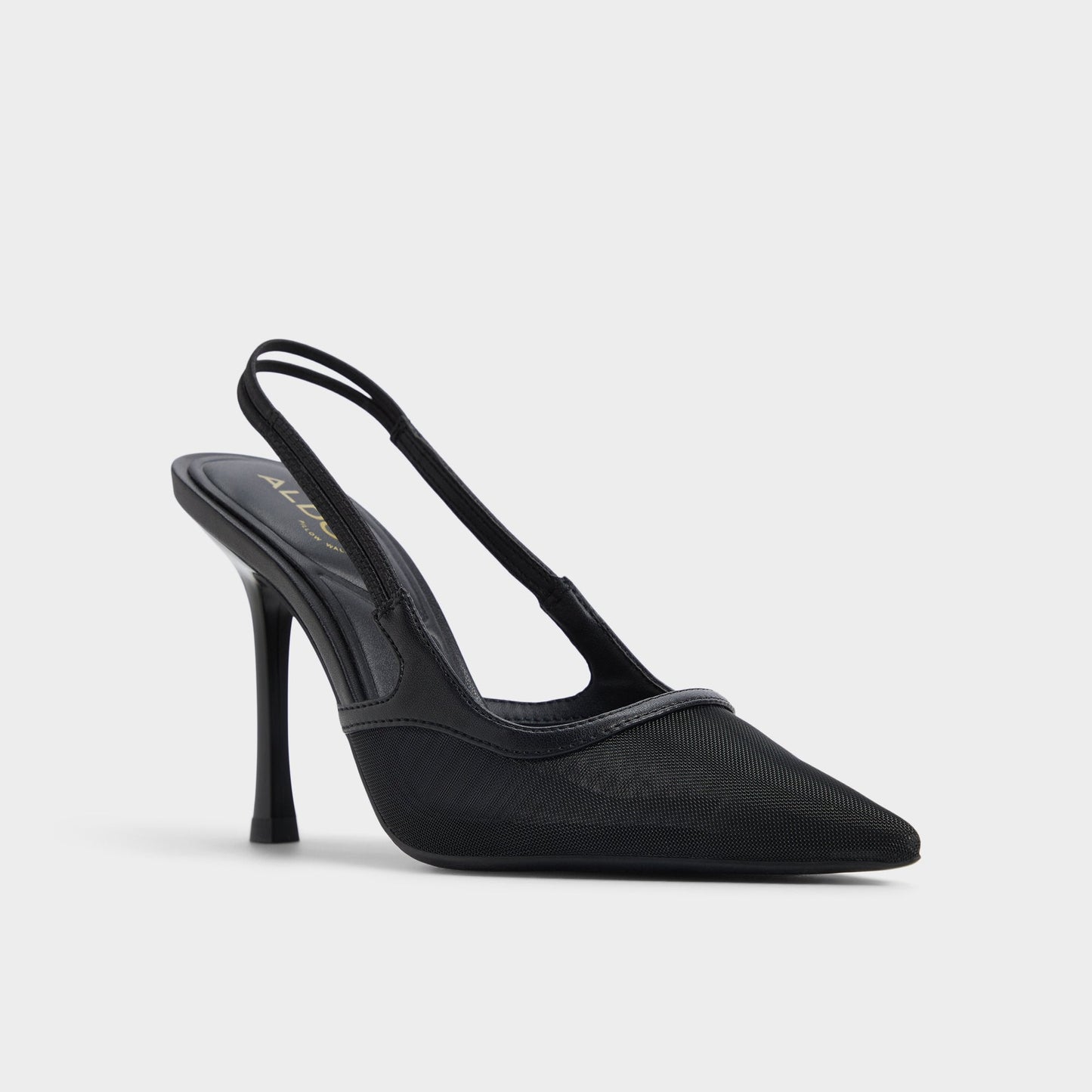 Evania Black Women's Slingbacks - Slingback heel - Black