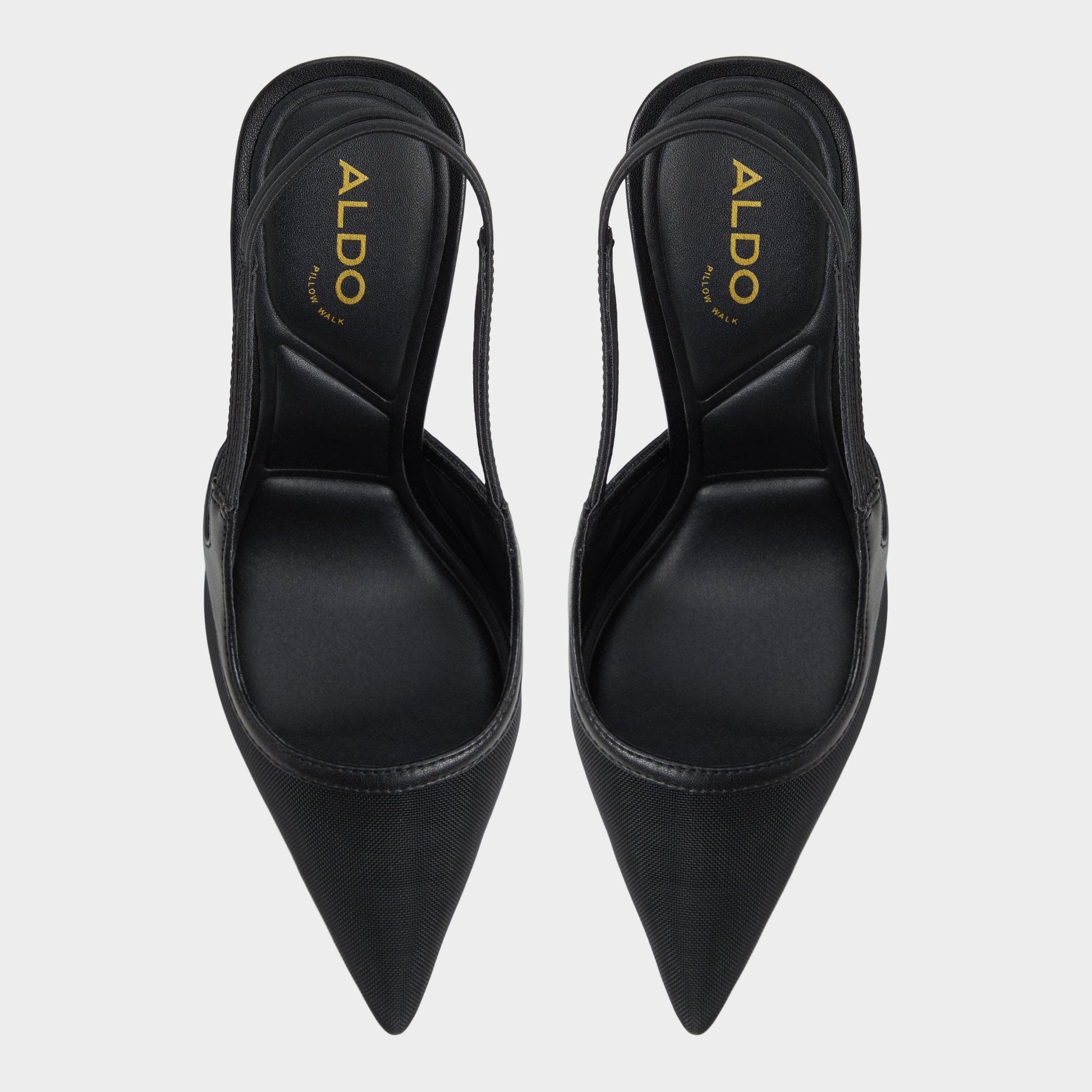 Evania Black Women's Slingbacks - Slingback heel - Black