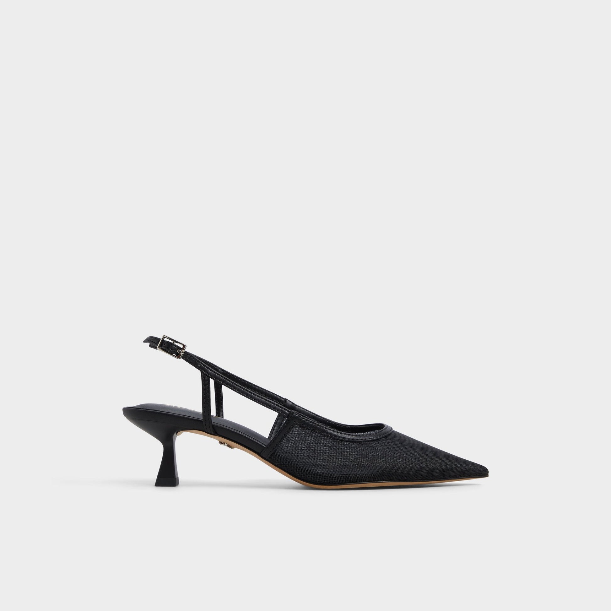 Maxina Black Women's Kitten heels - Slingback heel, Kitten heel - Black