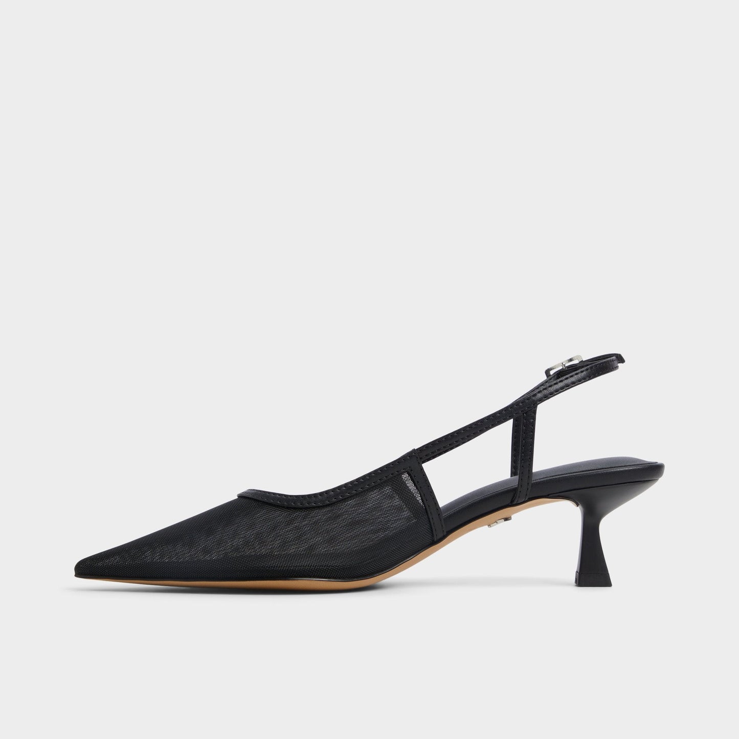 Maxina Black Women's Kitten heels - Slingback heel, Kitten heel - Black