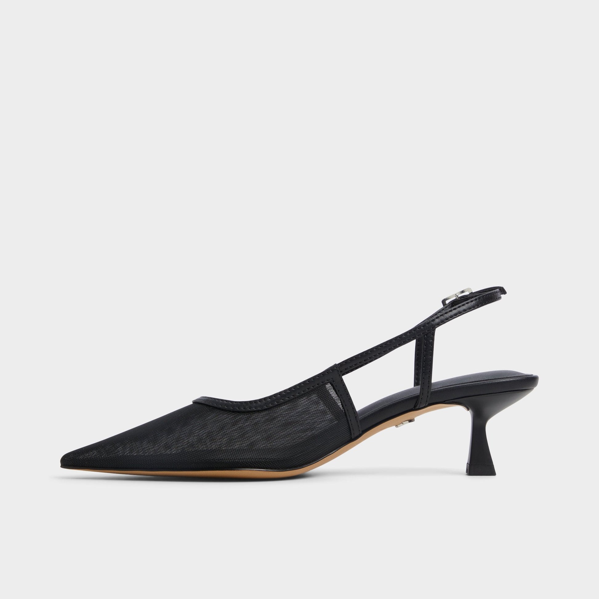 Maxina Black Women's Kitten heels - Slingback heel, Kitten heel - Black