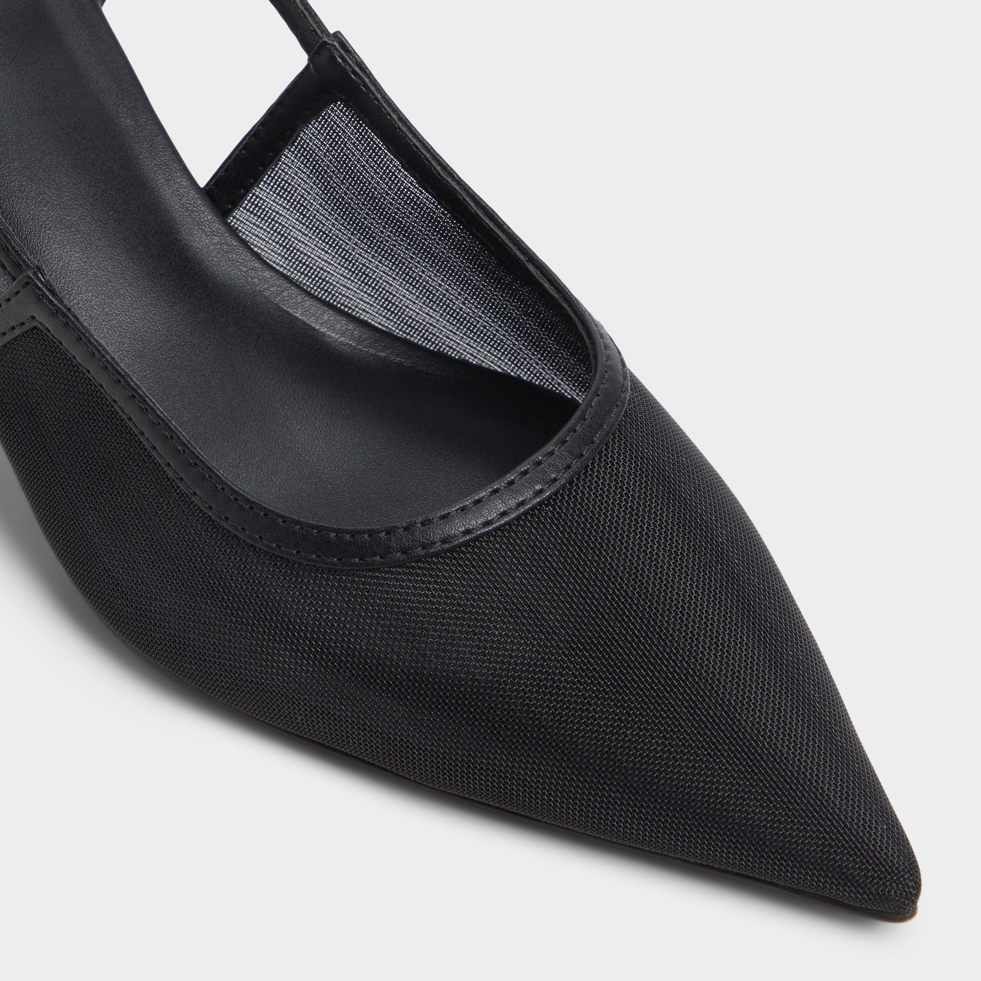 Maxina Black Women's Kitten heels - Slingback heel, Kitten heel - Black