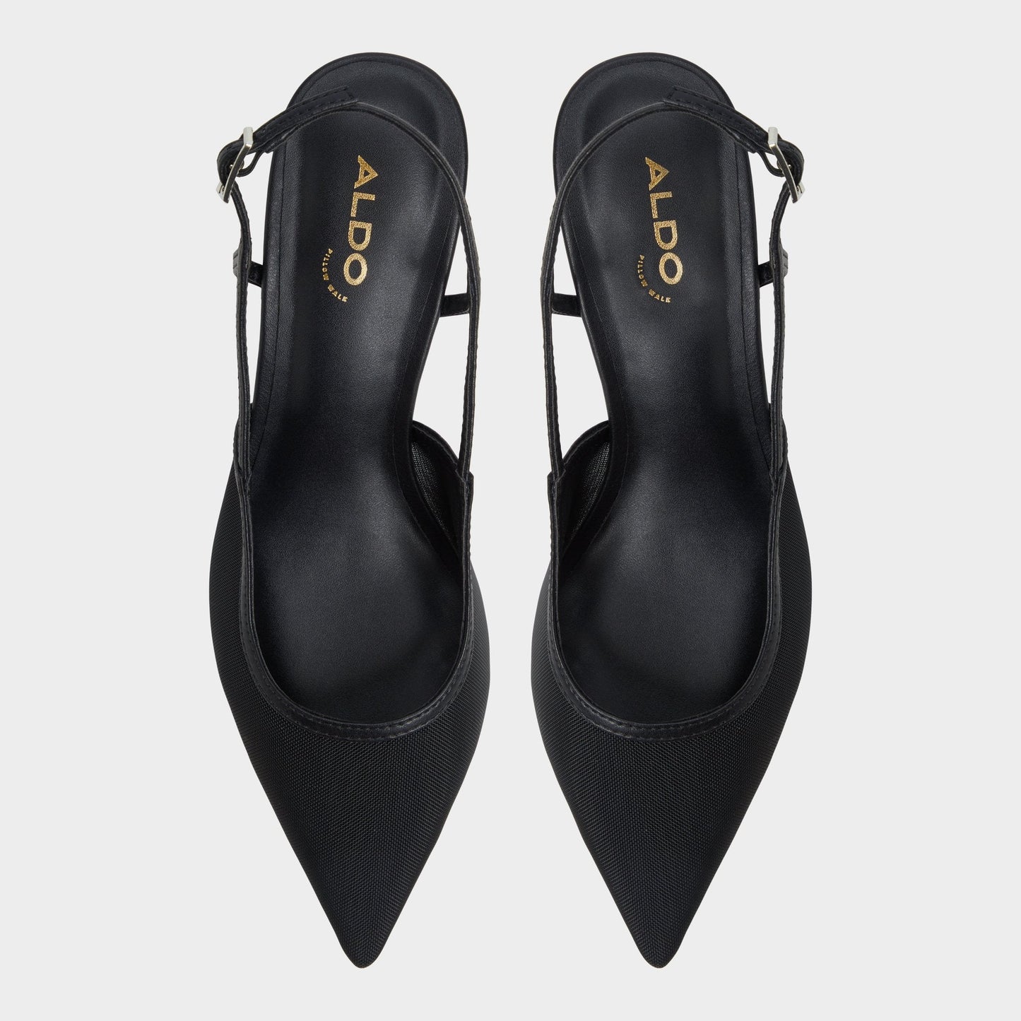 Maxina Black Women's Kitten heels - Slingback heel, Kitten heel - Black