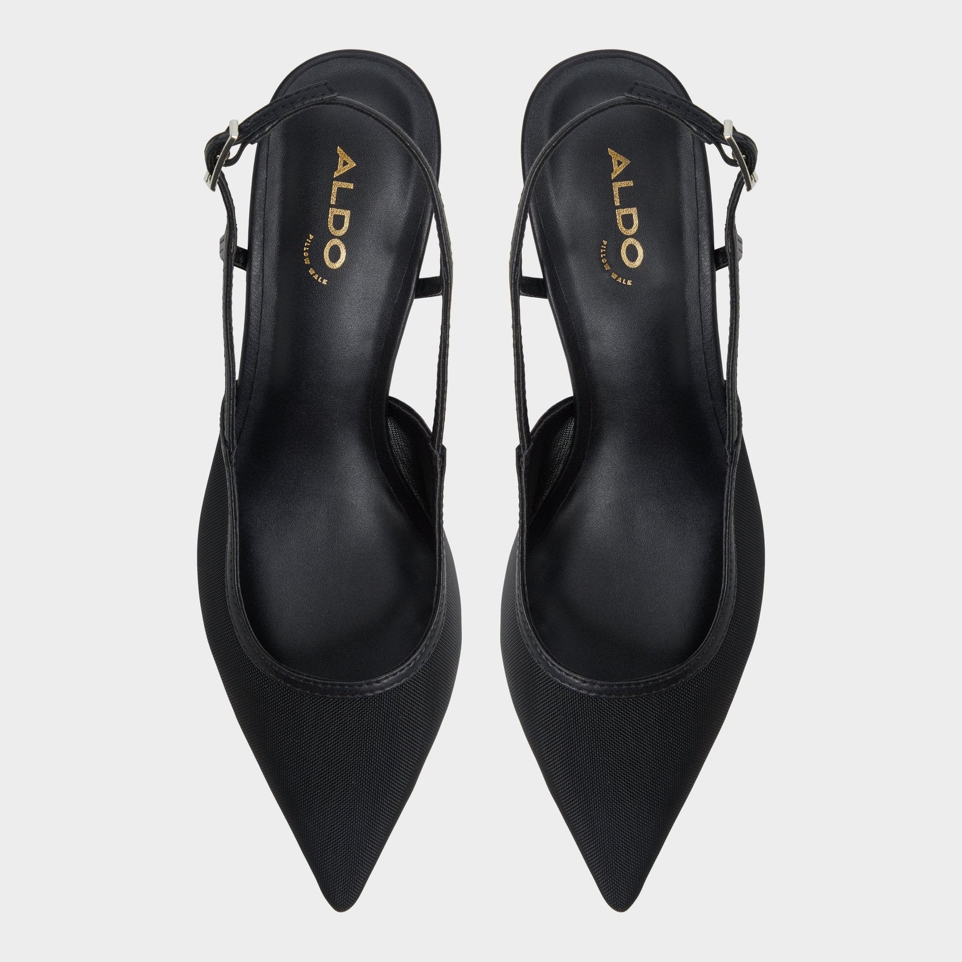 Maxina Black Women's Kitten heels - Slingback heel, Kitten heel - Black
