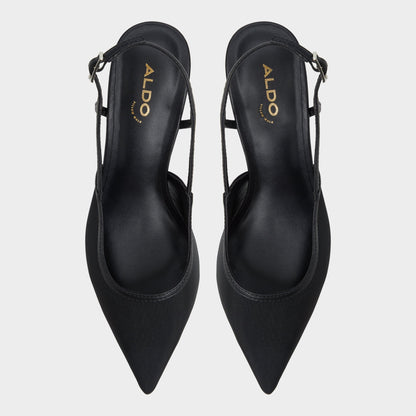 Maxina Black Women's Kitten heels - Slingback heel, Kitten heel - Black