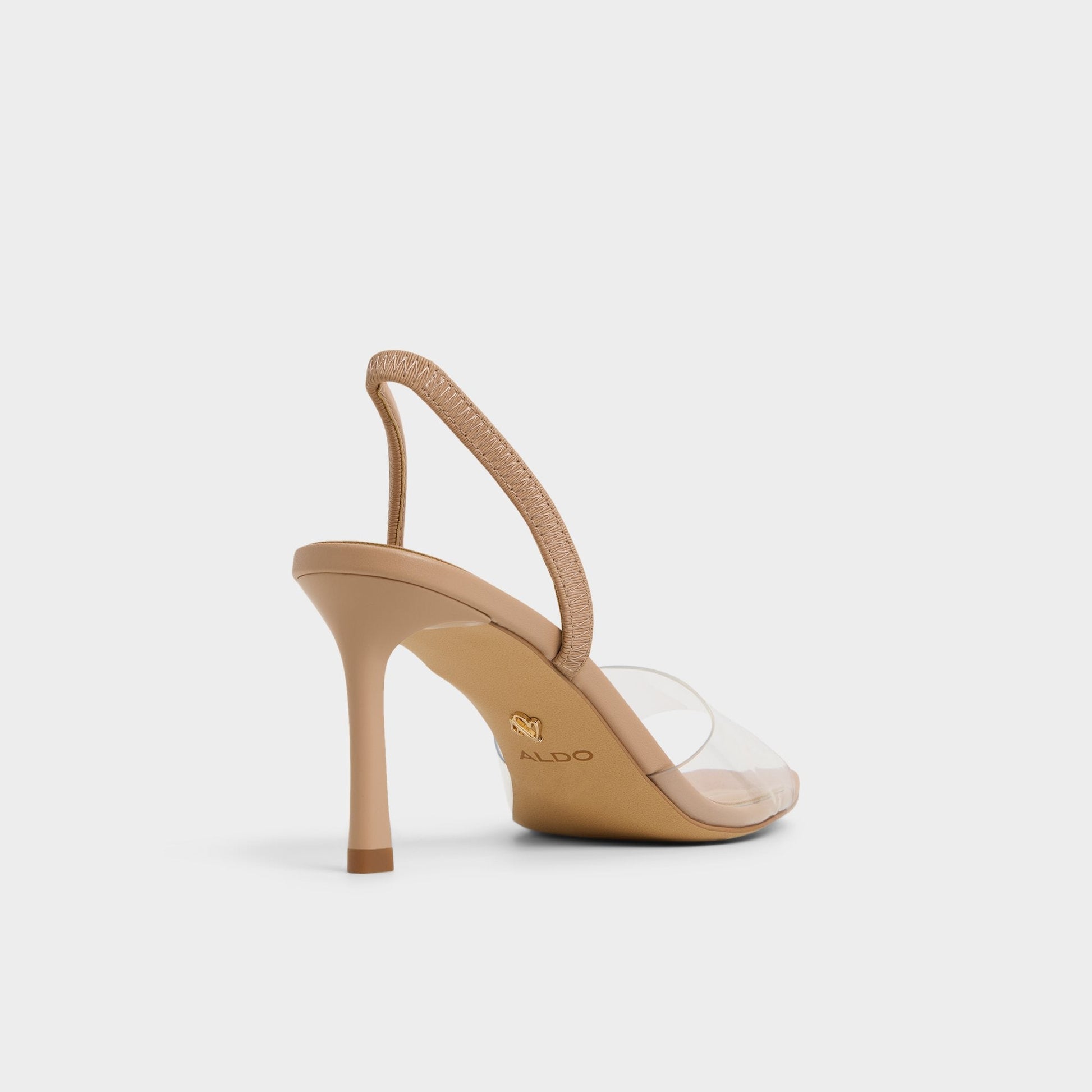 Andyana Beige Women's Strappy sandals - Slingback heeled sandal, Stiletto heel - Beige