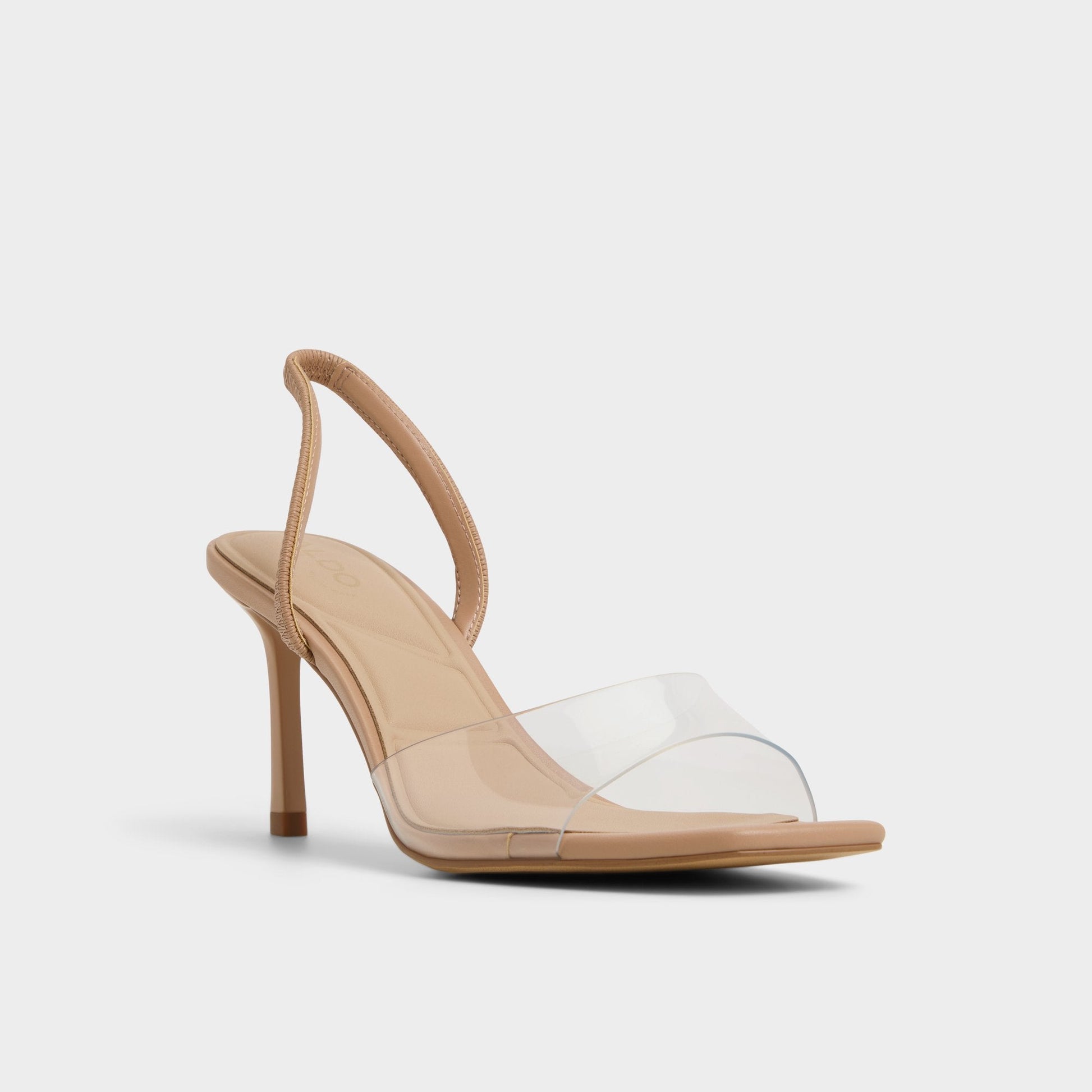 Andyana Beige Women's Strappy sandals - Slingback heeled sandal, Stiletto heel - Beige