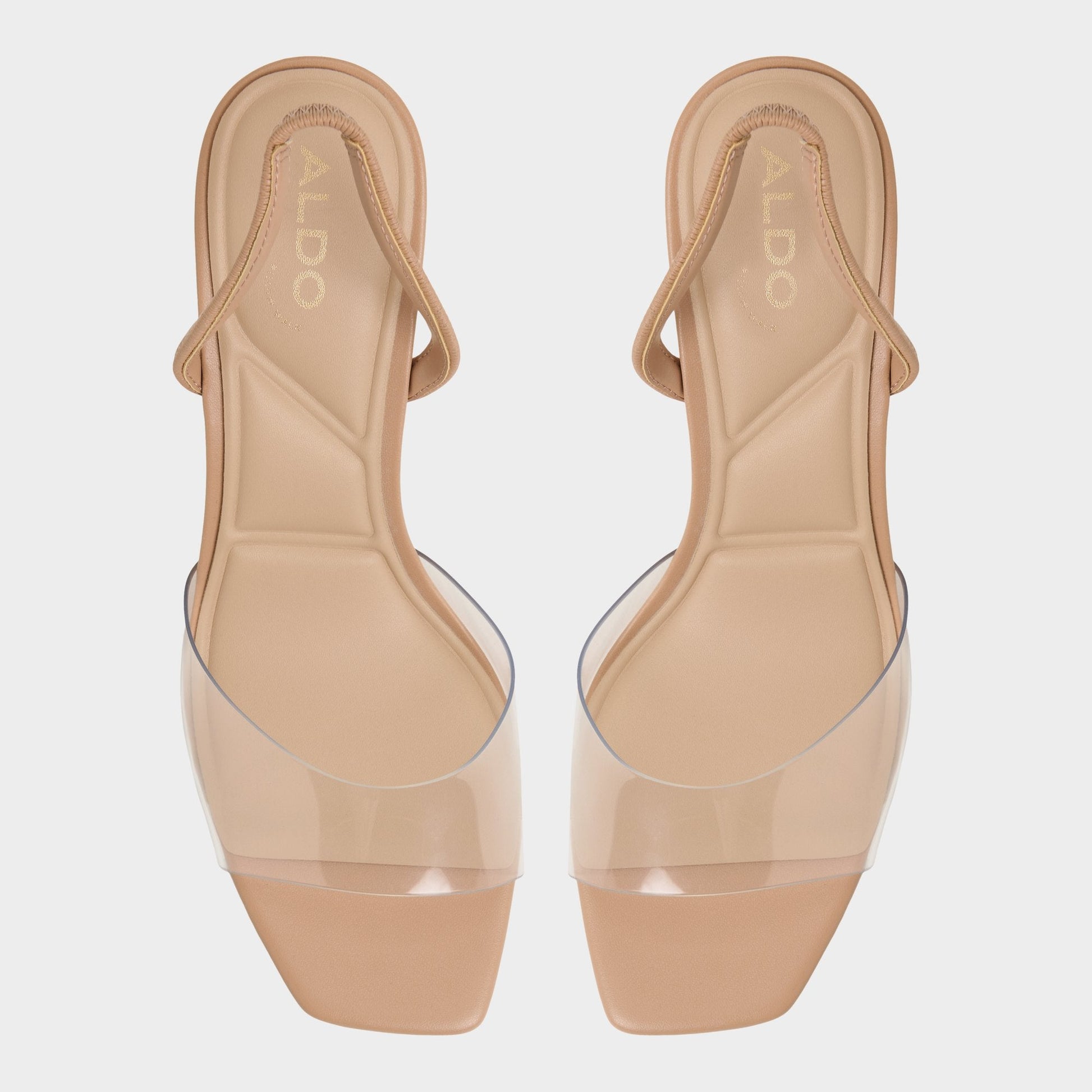 Andyana Beige Women's Strappy sandals - Slingback heeled sandal, Stiletto heel - Beige