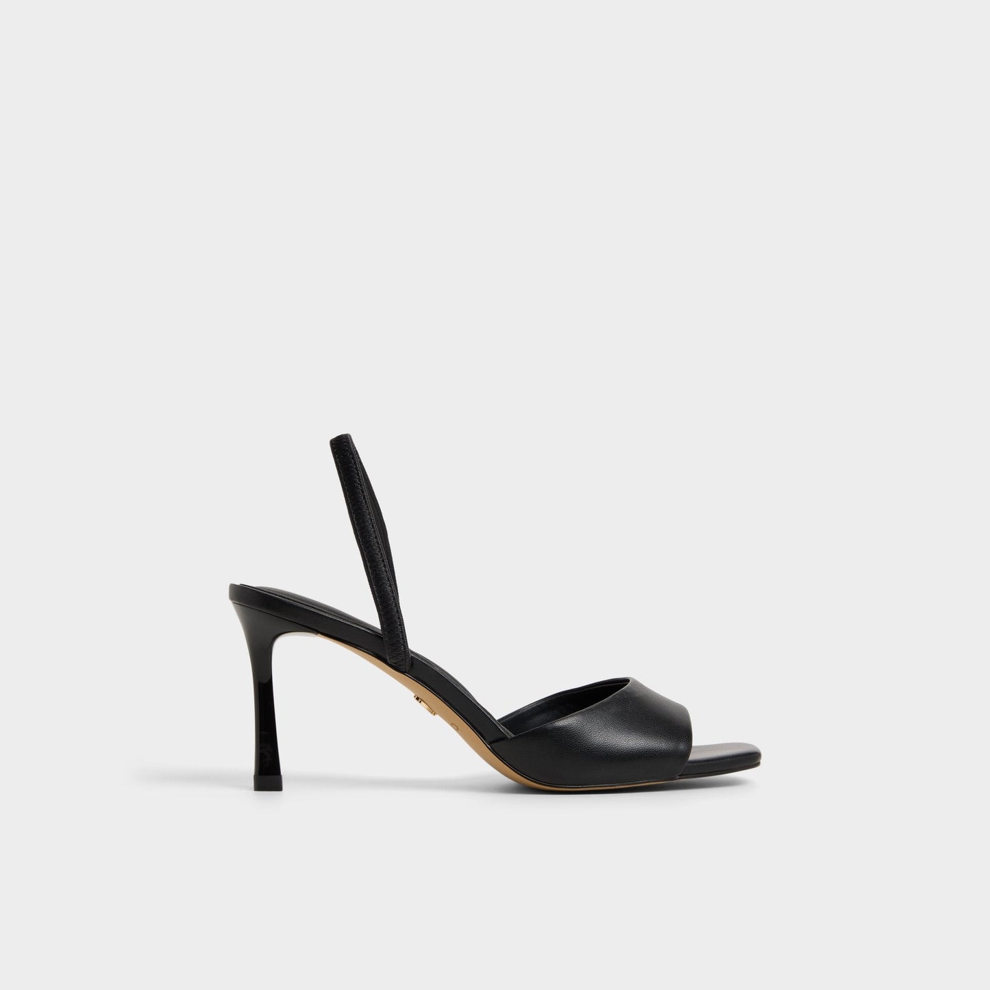 Andya Black Women's Strappy sandals - Slingback heeled sandal, Stiletto heel - Black