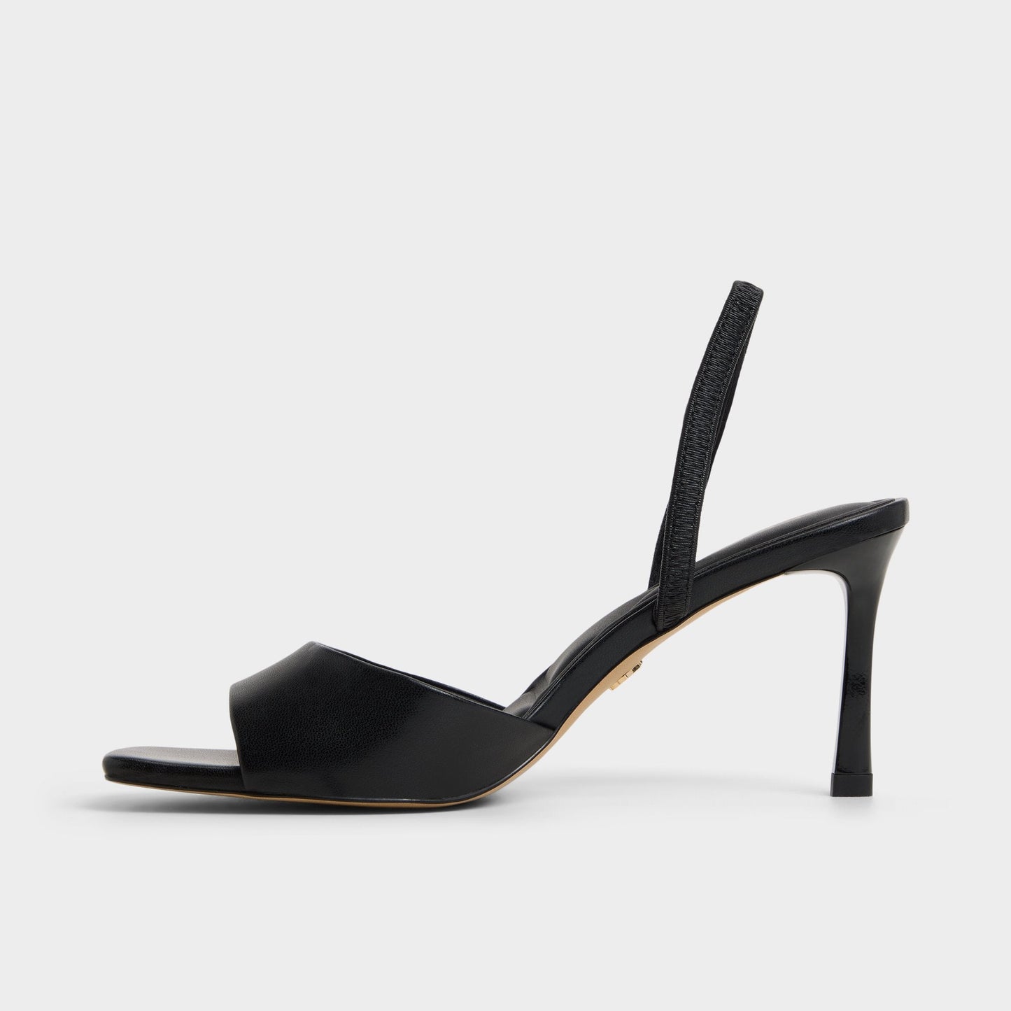 Andya Black Women's Strappy sandals - Slingback heeled sandal, Stiletto heel - Black