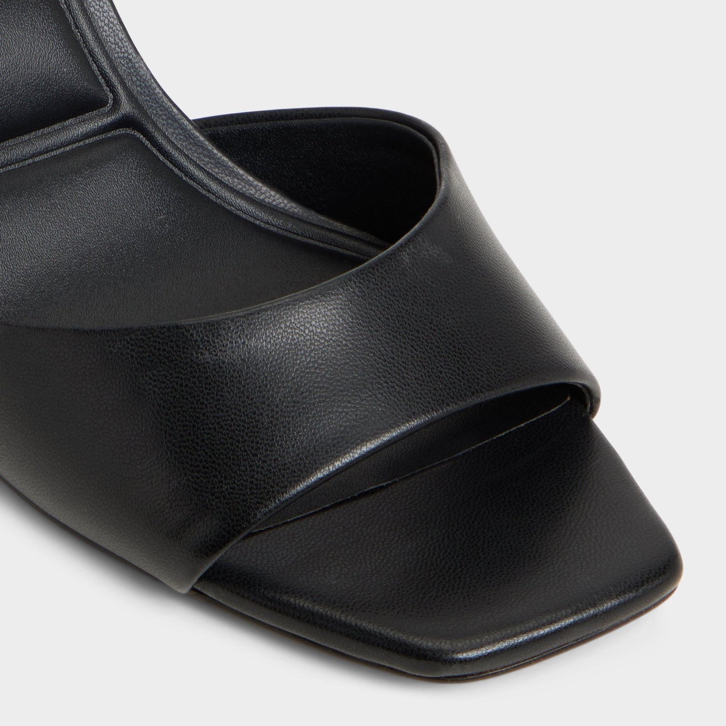 Andya Black Women's Strappy sandals - Slingback heeled sandal, Stiletto heel - Black