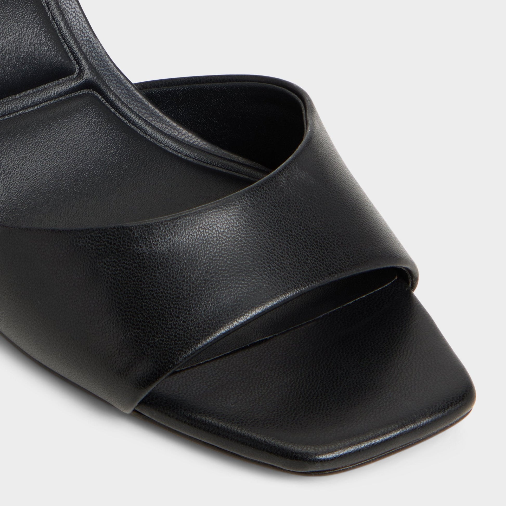 Andya Black Women's Strappy sandals - Slingback heeled sandal, Stiletto heel - Black