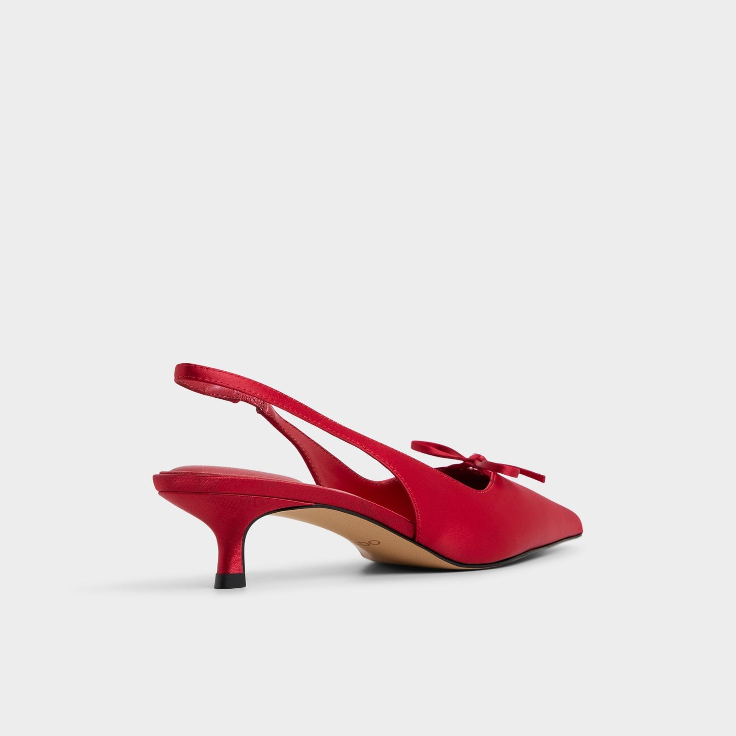 Azizza in Dark Red - Slingback heel, Kitten heel - Dark red