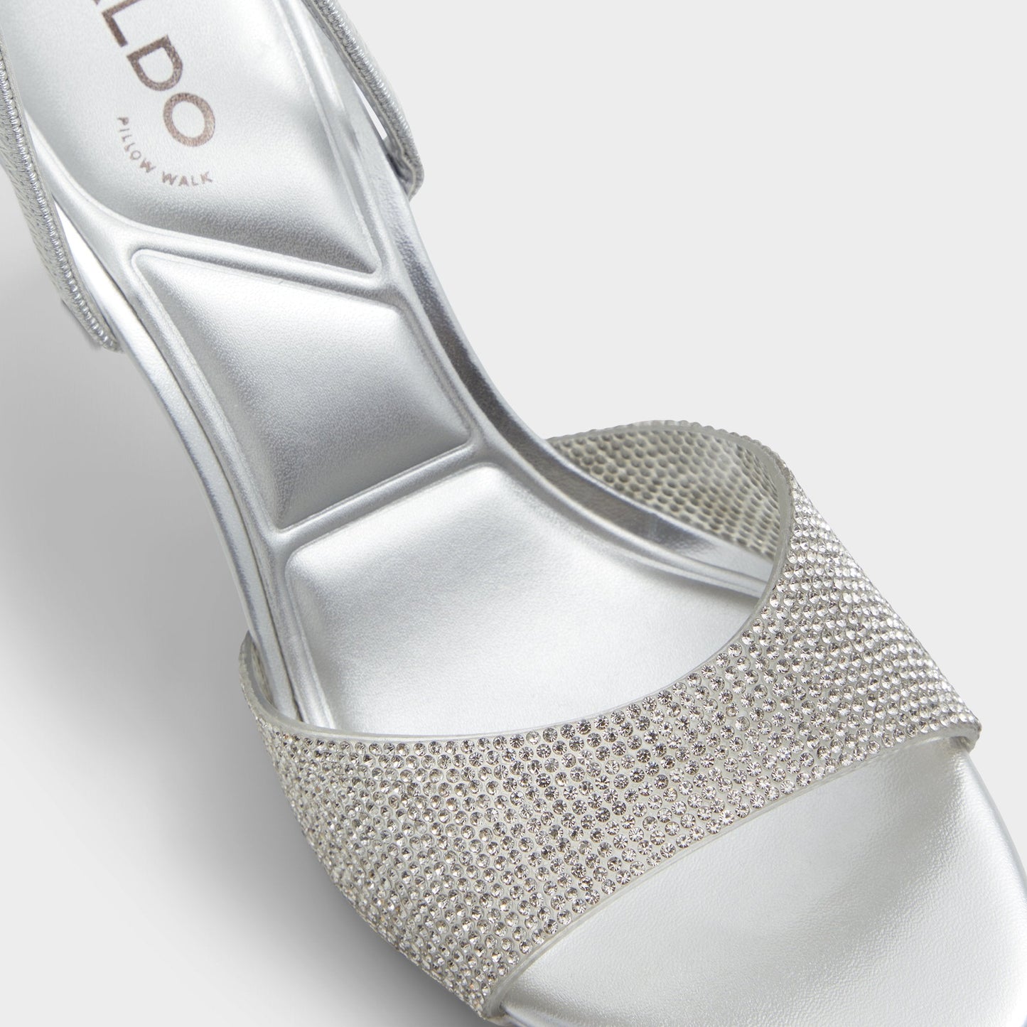 Aitana Silver Women's Heeled sandals - Slingback heeled sandal, Stiletto heel - Silver