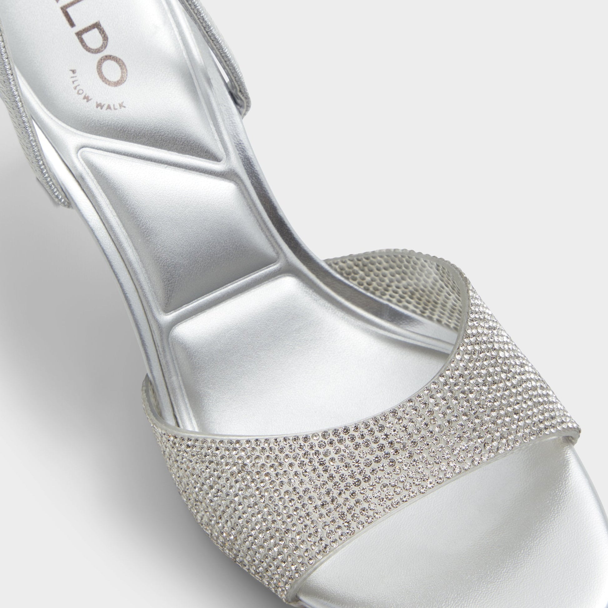 Aitana Silver Women's Heeled sandals - Slingback heeled sandal, Stiletto heel - Silver
