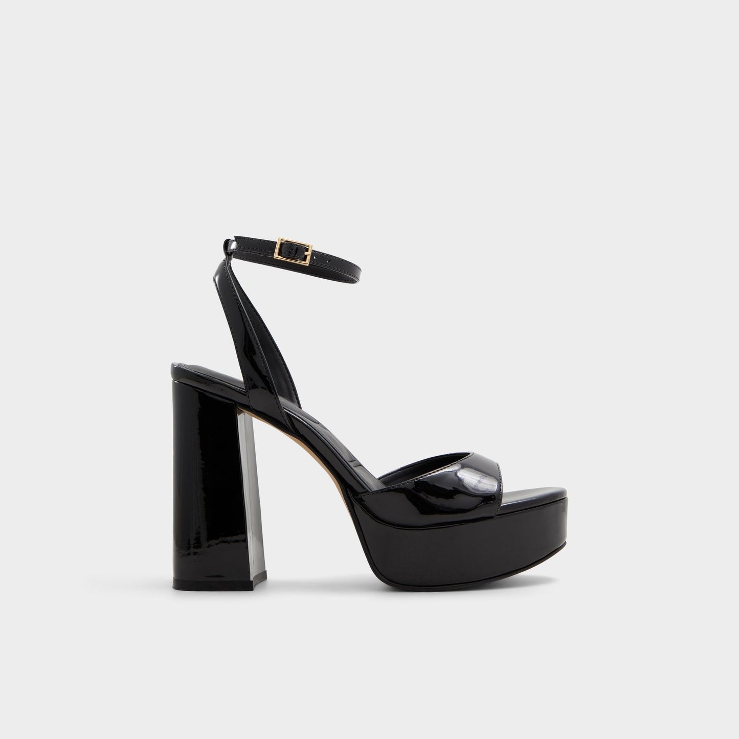 Valoria Black Women's Platform sandals - Strappy heeled sandal, Platform - Black