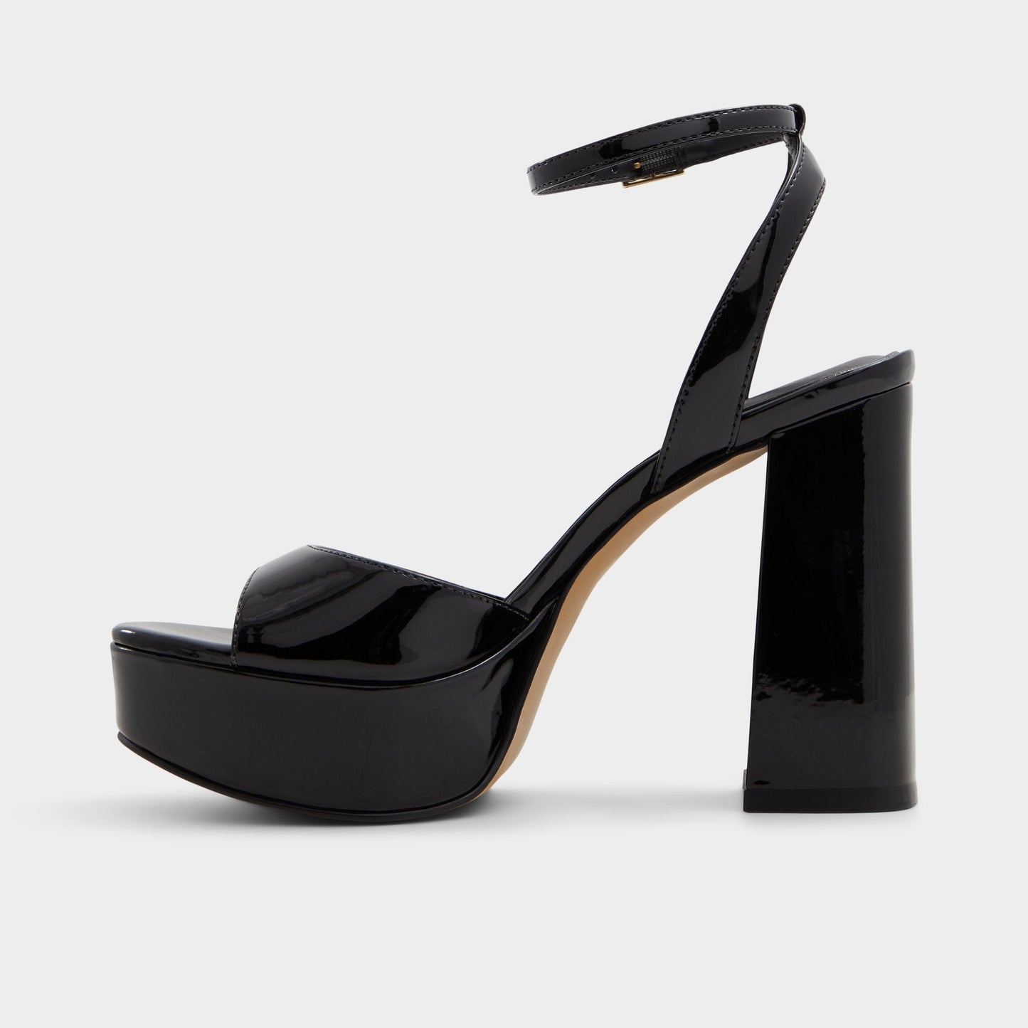 Valoria Black Women's Platform sandals - Strappy heeled sandal, Platform - Black