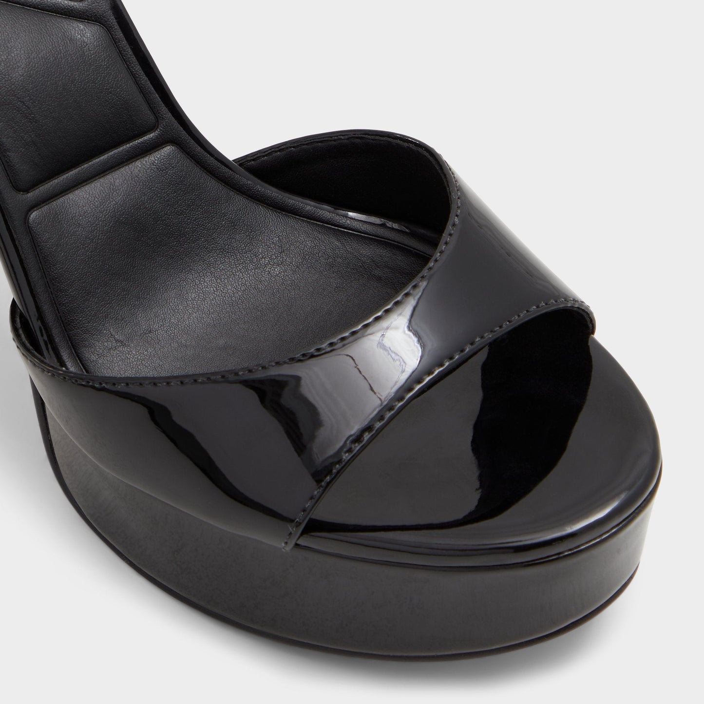 Valoria Black Women's Platform sandals - Strappy heeled sandal, Platform - Black