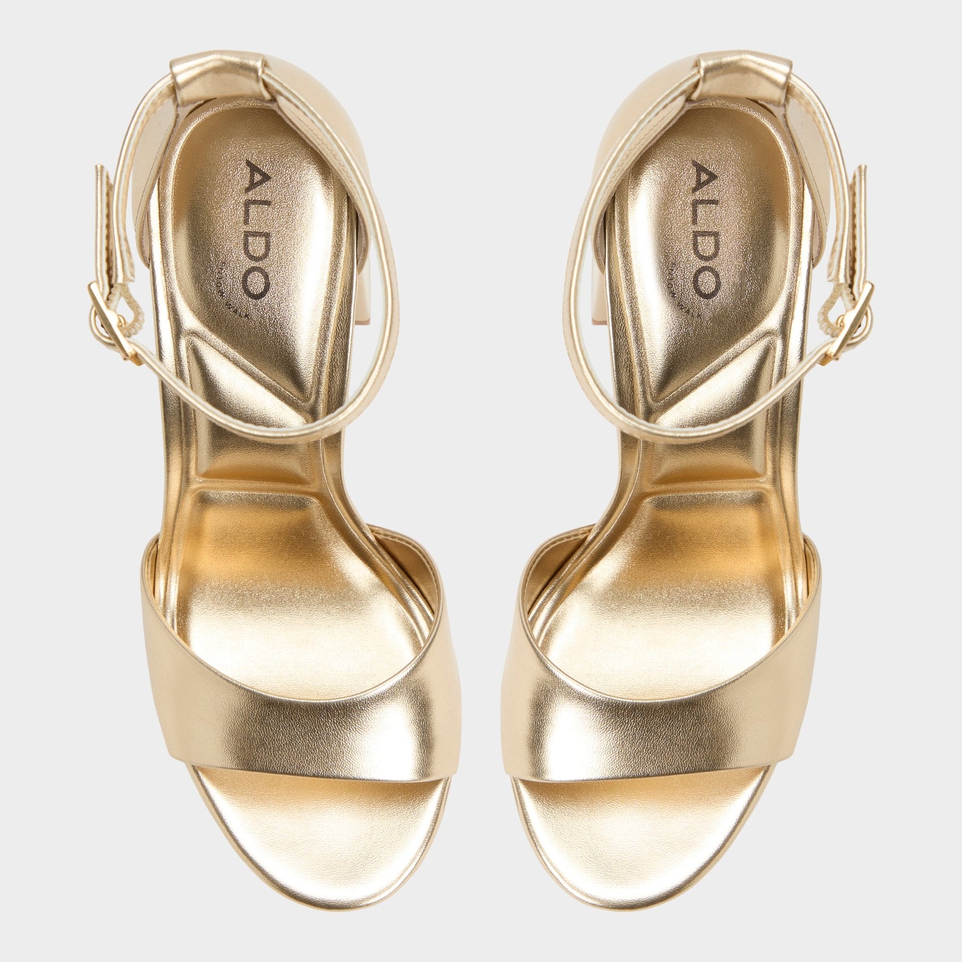 Enaegyn 2.0 in Gold - Strappy heeled sandal, Platform - Gold