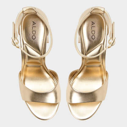 Enaegyn 2.0 in Gold - Strappy heeled sandal, Platform - Gold